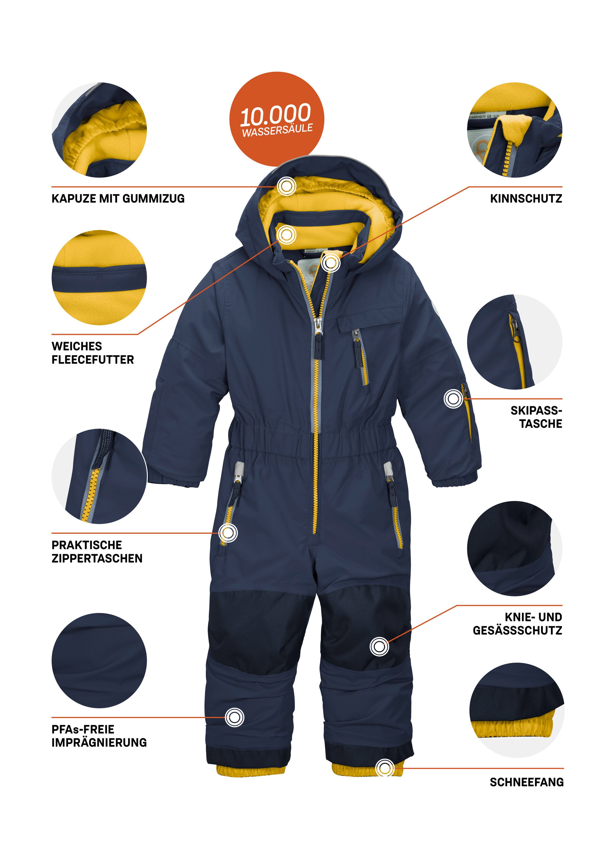 first instinct by killtec Jumpsuit FISW 31 MNS ONPC Skioverall: waterdicht, ademend, reflecterend, verlengbaar