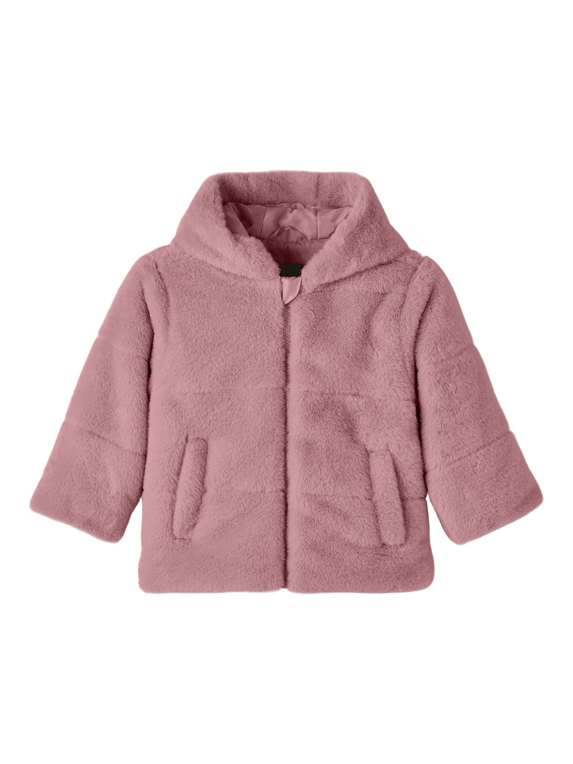 Name It Jack van imitatiebont NMFMILA FAUX FUR JACKET W HOOD PB meisjes jacks maat 98 paars