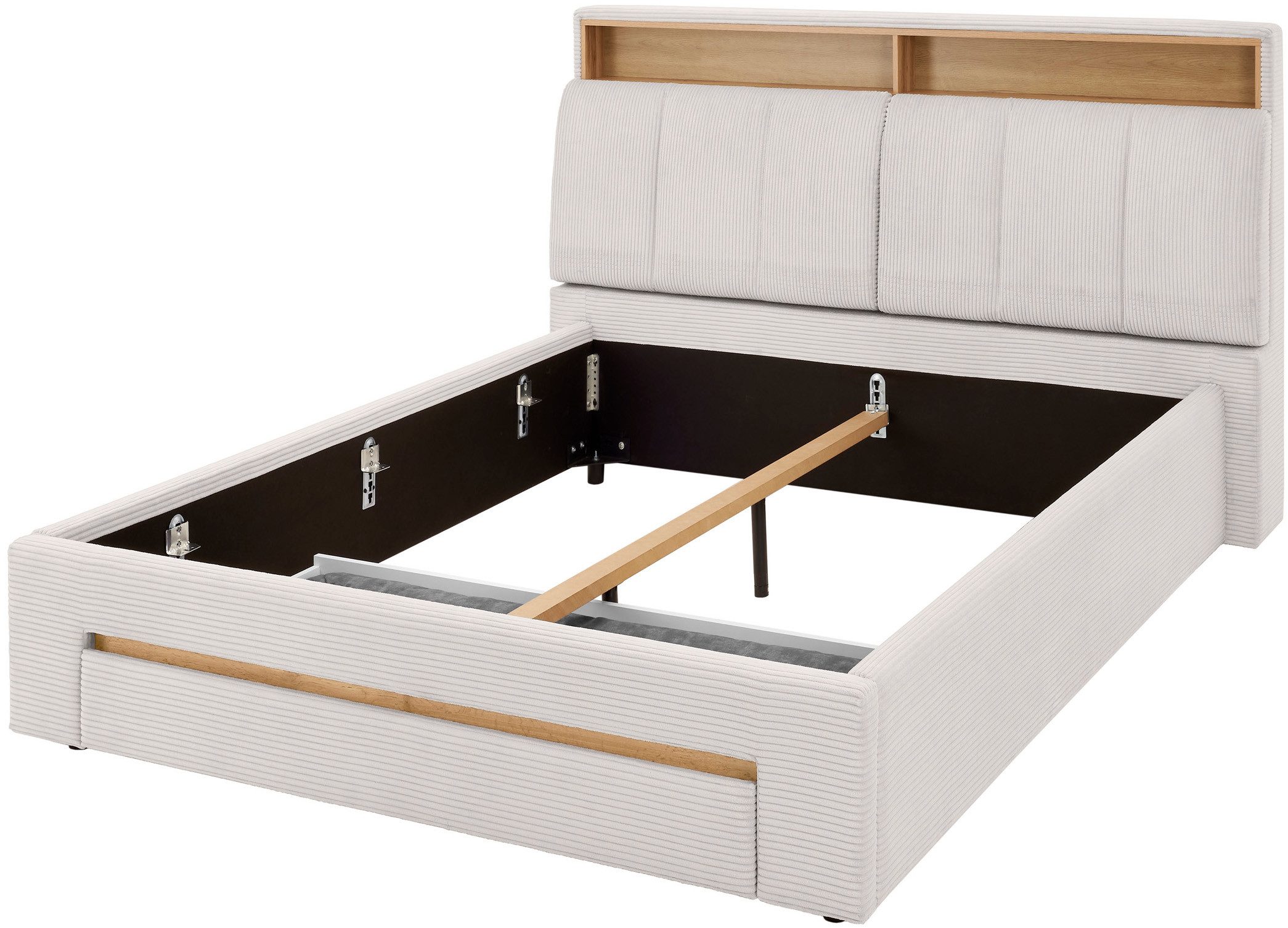 INOSIGN Gestoffeerd bed CiTY/GiRON,, gepolsterd opbergbed, met LED-verlichting Bedkisten met hondenbed of als opbergruimte, opklapbare hoofdeinden
