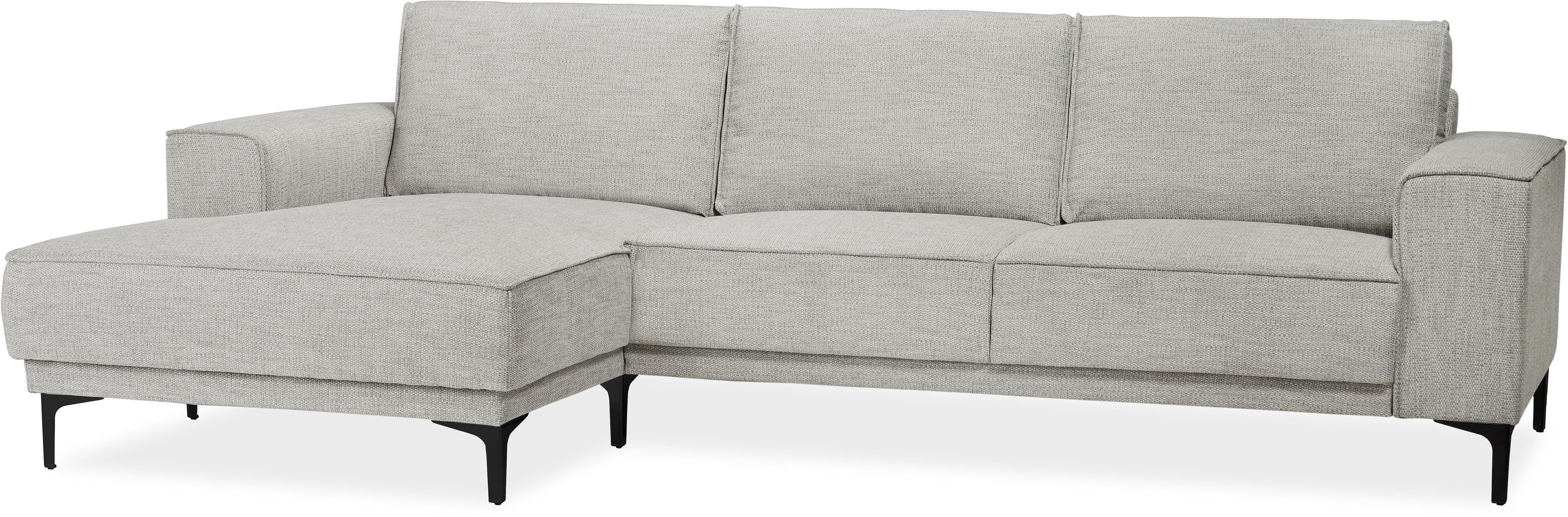 Places of Style Hoekbank Oland, structuur, platweefsel, luxe microvezel, bouclé