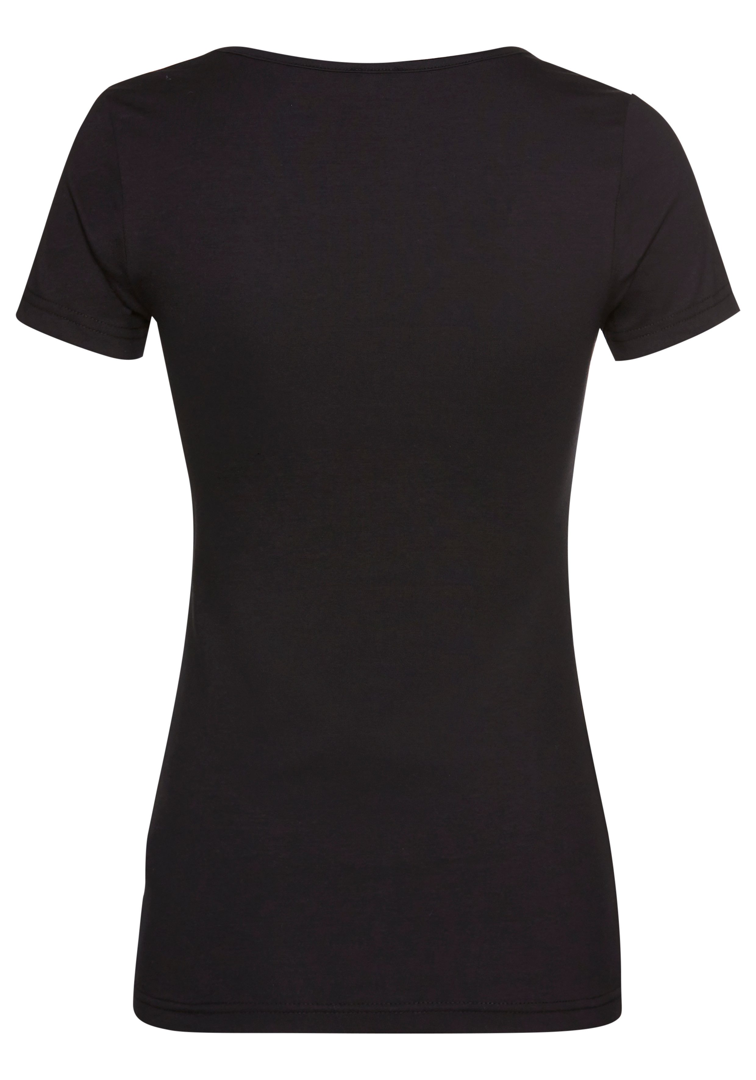 Laura Scott Shirt met korte mouwen met decoratieve glitterknopen