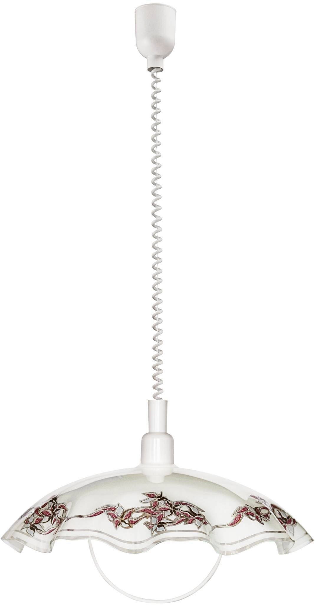 EGLO Hanglamp Vetro Hanglamp met spiraalsnoer, in hoogte verstelbaar, keukenlamp, E27 (1 stuk)