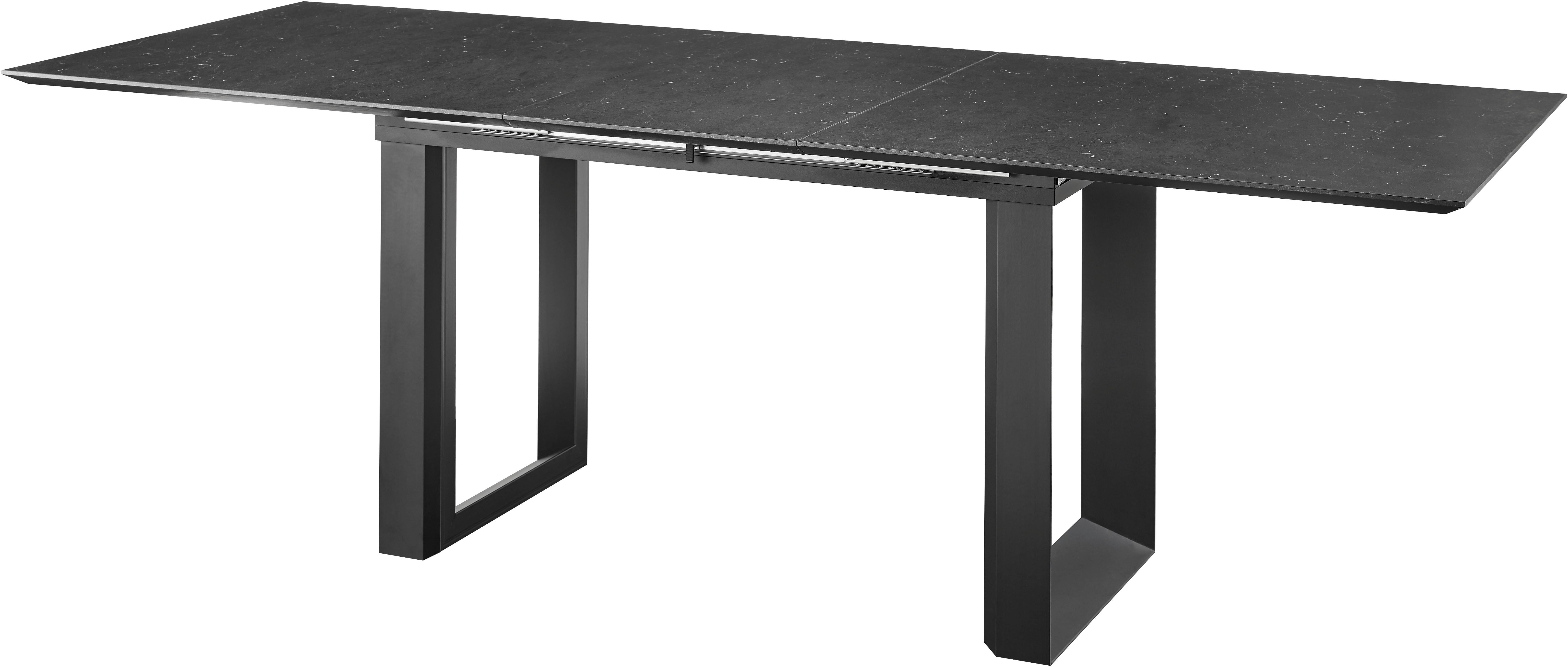 set one by Musterring Eettafel New Atlanta Rechthoekig blad met Zwitserse rand, uitschuifbaar, onderstel in U-vorm
