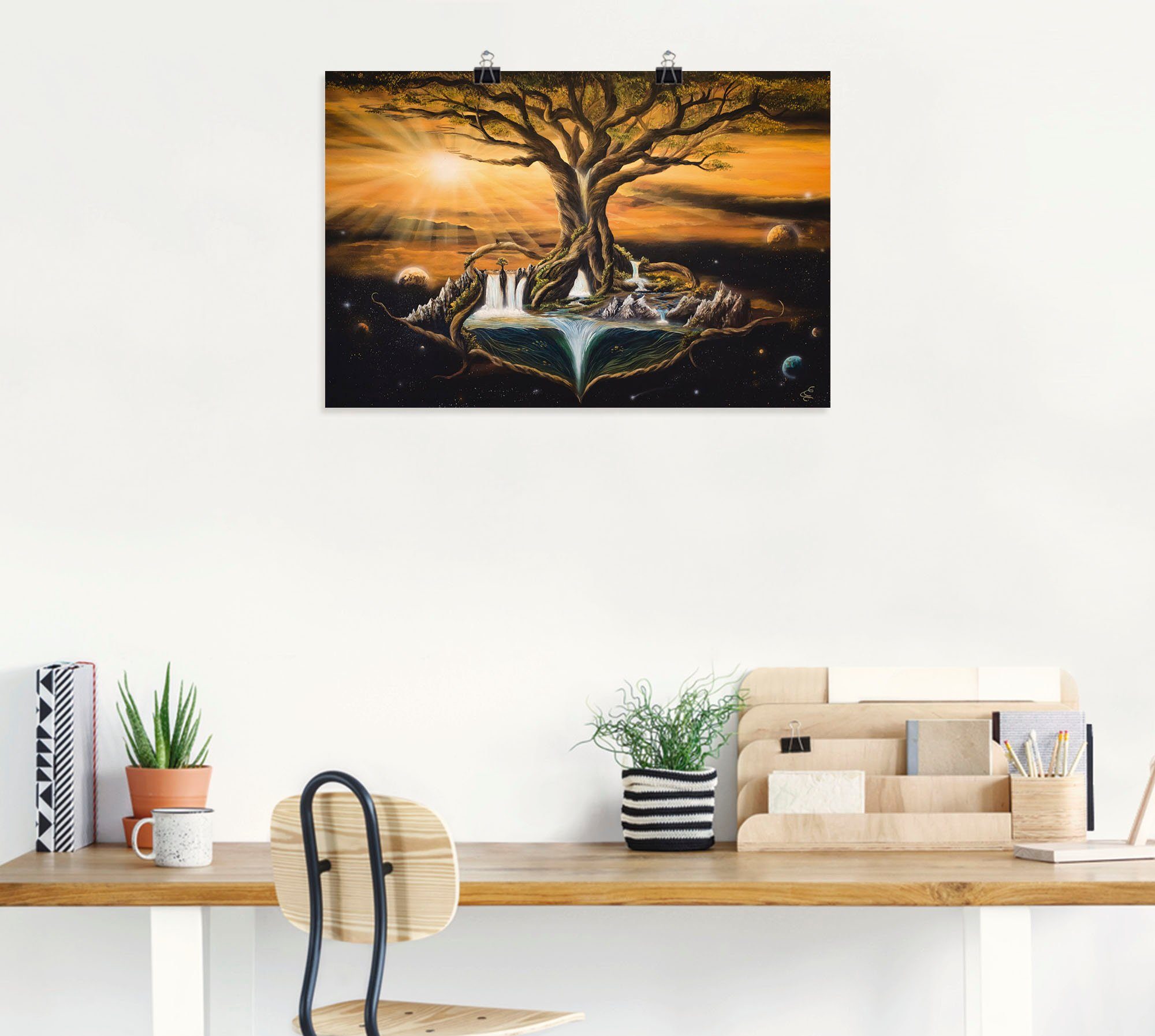 Artland Artprint De droom van de werelden als artprint van aluminium, artprint voor buiten, poster, muursticker in diverse maten formaten