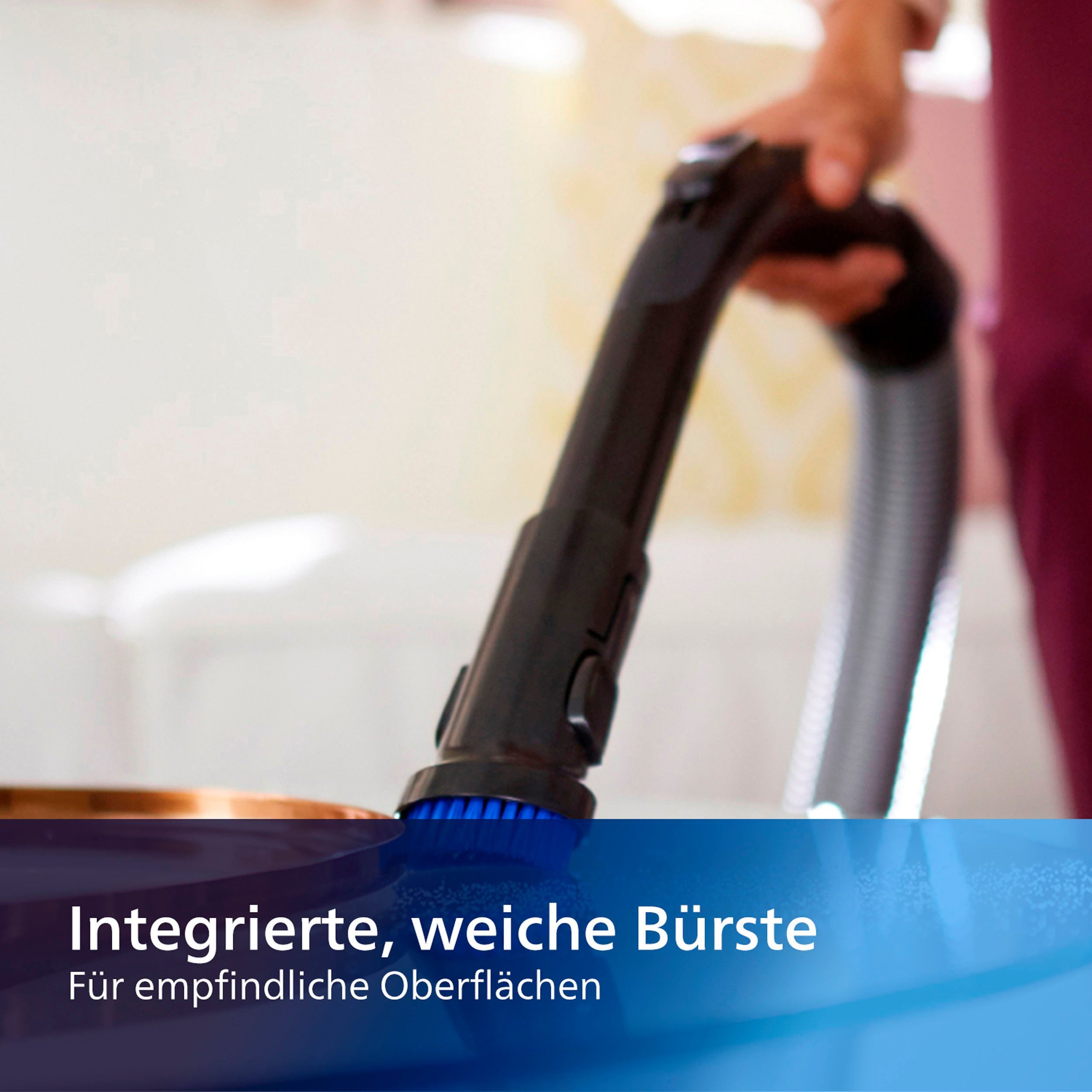 Philips Stofzuiger FC9729/09 PowerPro Expert Allergie H13 filter, met een inhoud van 2 liter en TriActive mondstuk