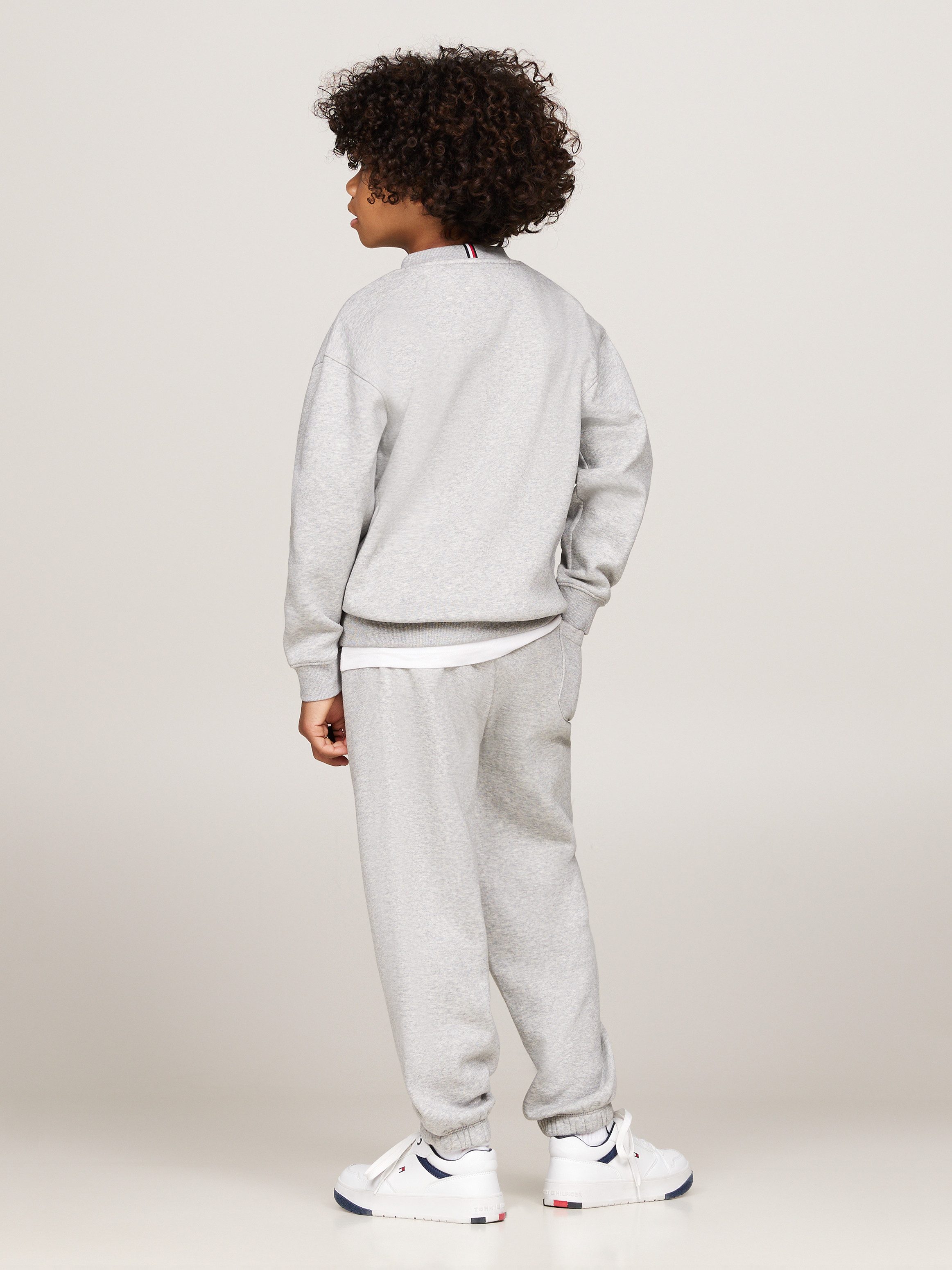 Tommy Hilfiger Shirt met lange mouwen en broek U TIMELESS FLEECE SET Baby s tot 2 jaar gemêleerd materiaal (set 2-delig 2 stuks)