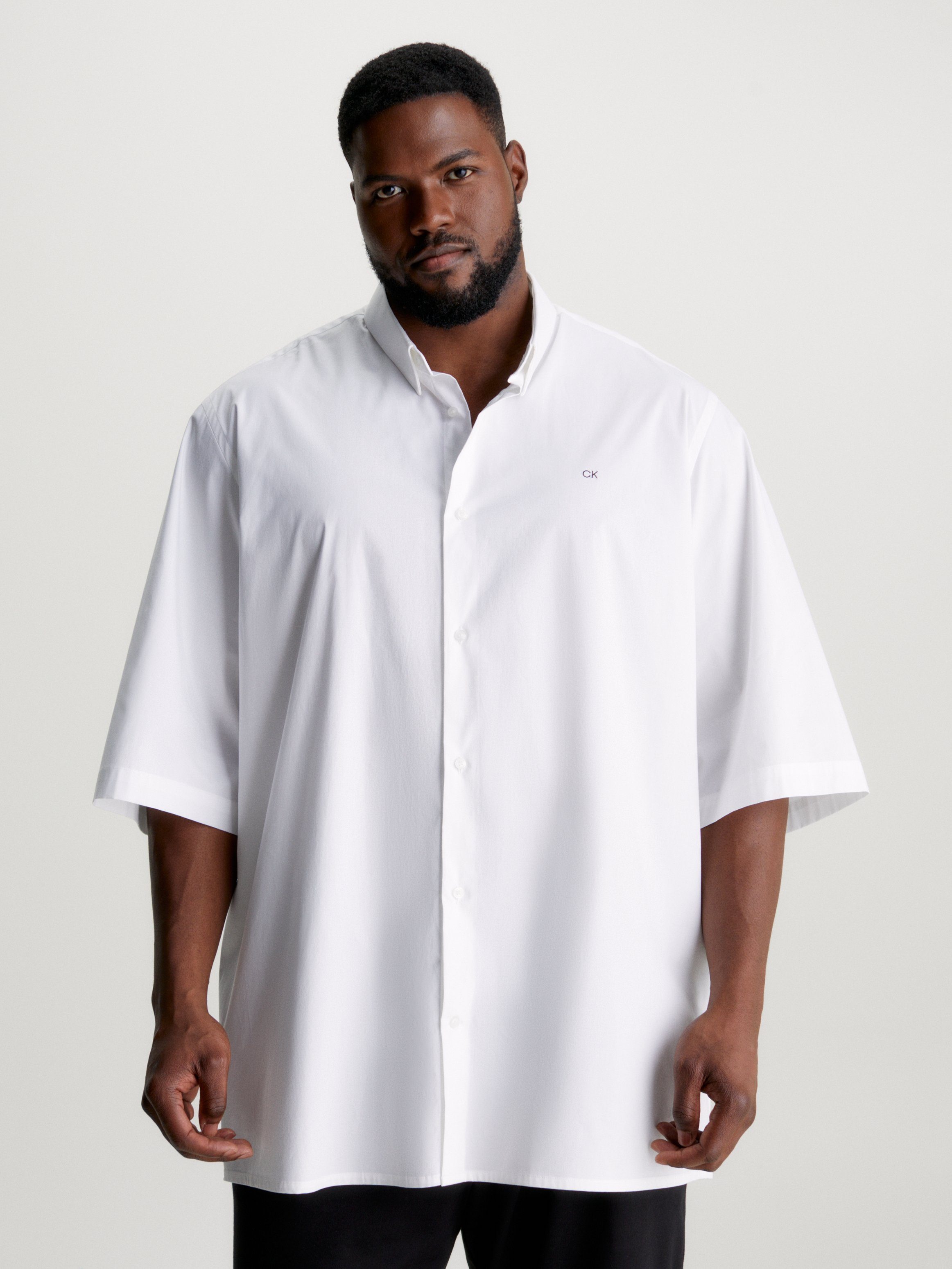 Calvin Klein Overhemd met korte mouwen BT-STRETCH POPLIN S/S SHIRT