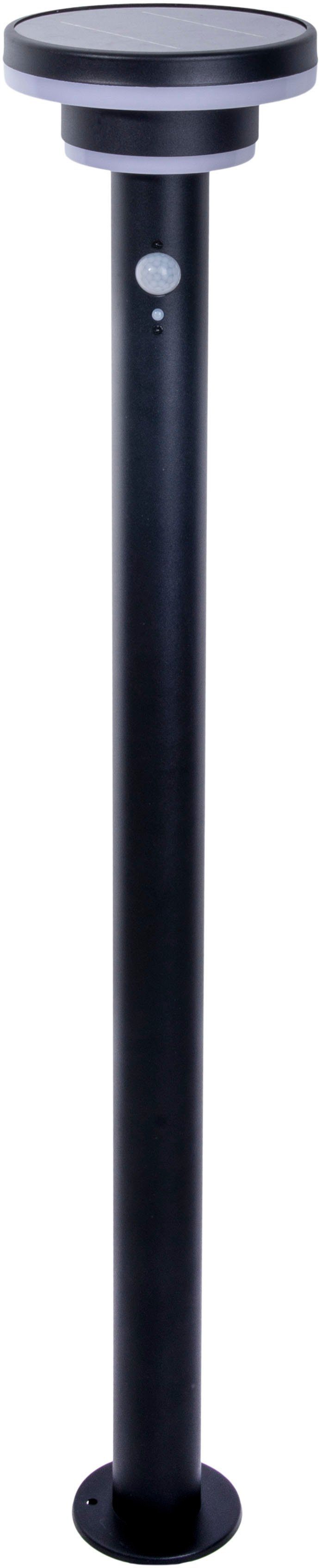 näve Ledsolarlamp Nora incl. bewegingsmelder, trapsgewijs dimbaar, h: 86 cm, met een grondpen (1 stuk)