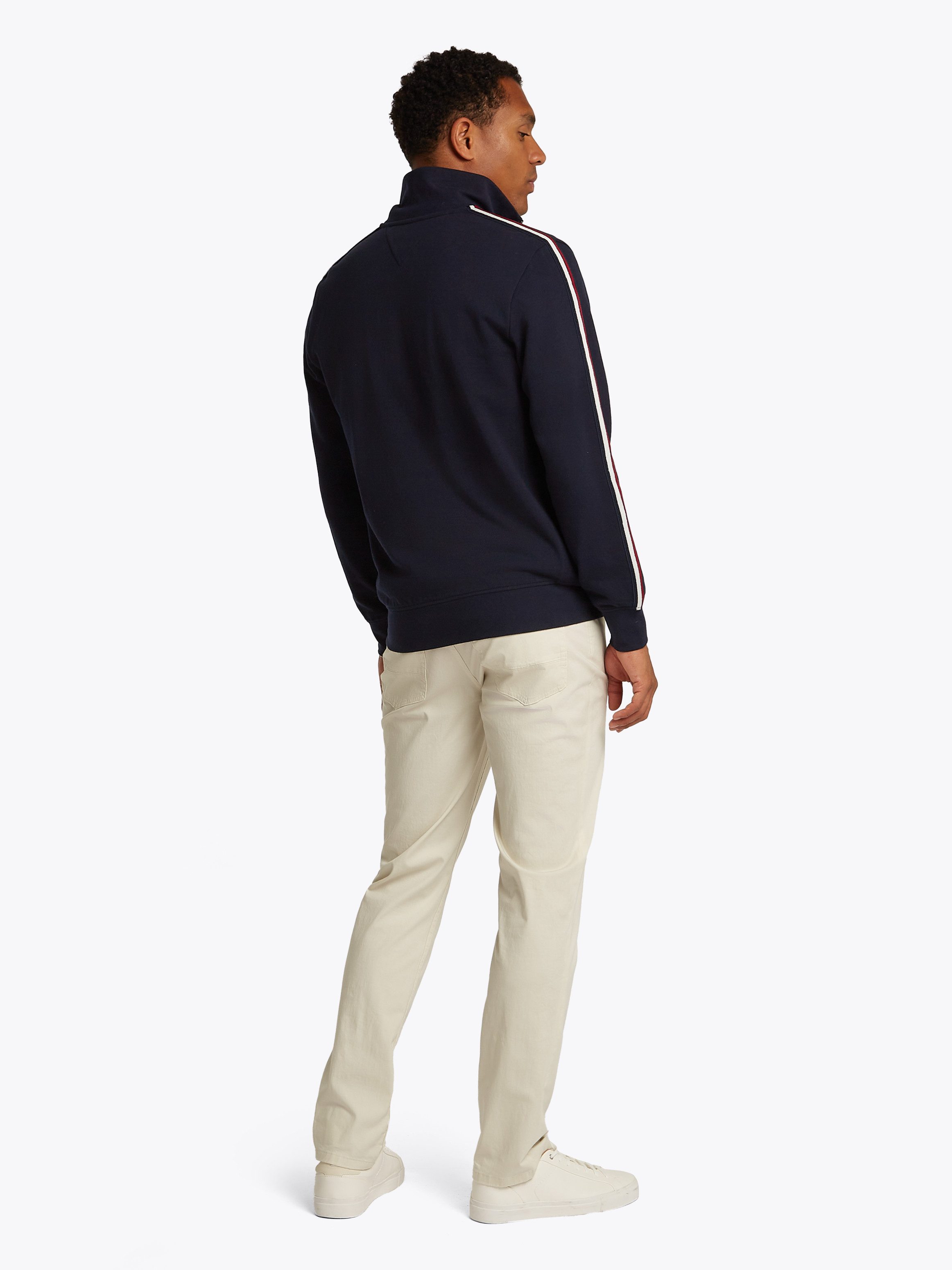 Tommy Hilfiger Sweatvest GLOBAL STRIPE STAND COLLAR