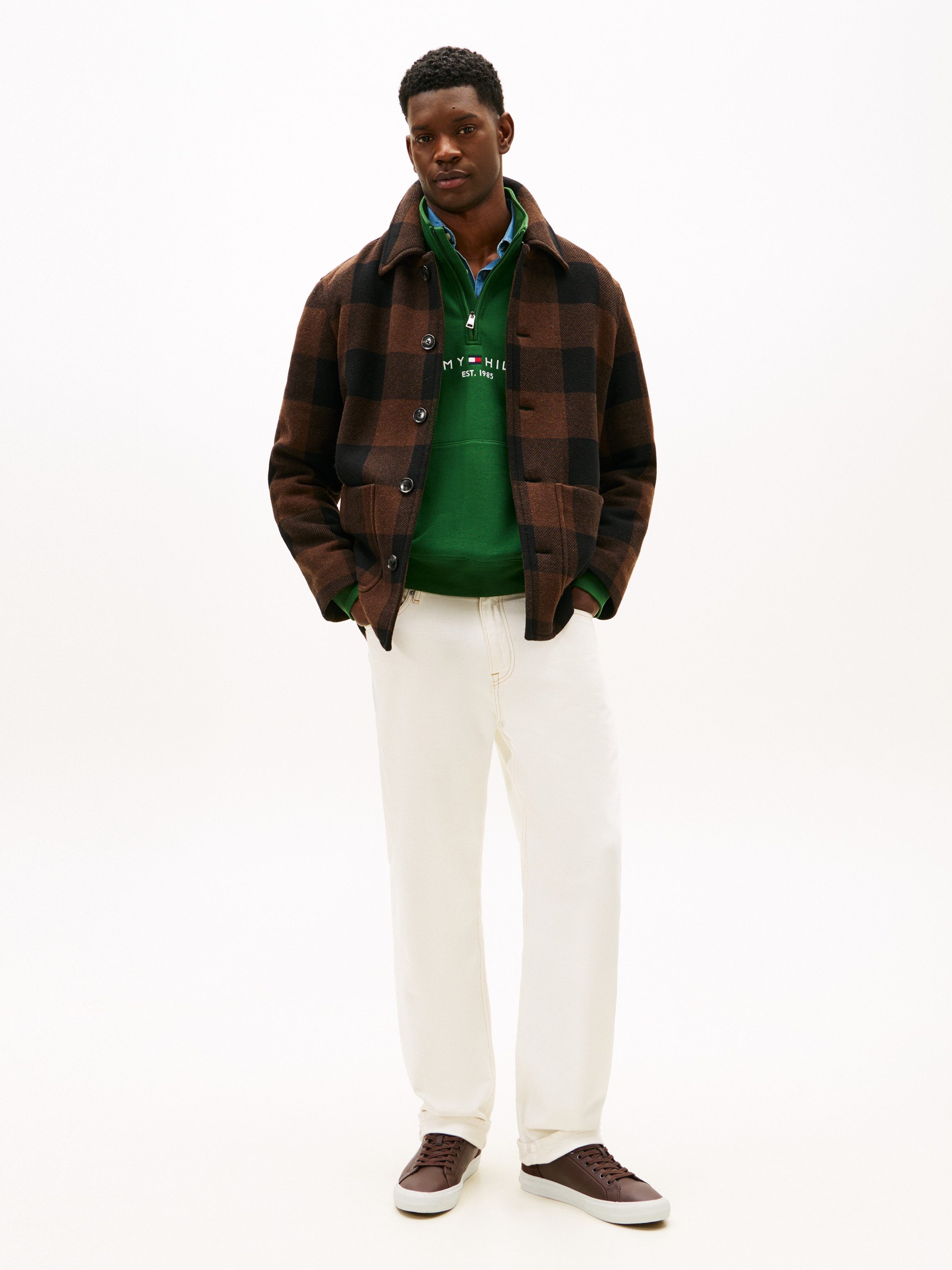 Tommy Hilfiger Sneakers TH HI VULC LTH STREET , vrijetijdsschoen, lage schoen, veterschoenen met zacht gepolsterde schacht