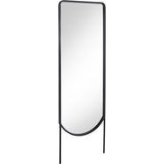 couch ? verticale spiegel gebogener standspiegel, schwarz rechthoekig (1 stuk) zwart