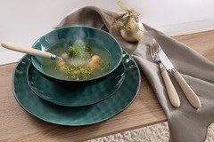 my home Combi-servies Servies-set, service Mateo Decor met expressieve glazuur, vintage-stijl, 12 delen, voor 4 personen (set, 12-delig)