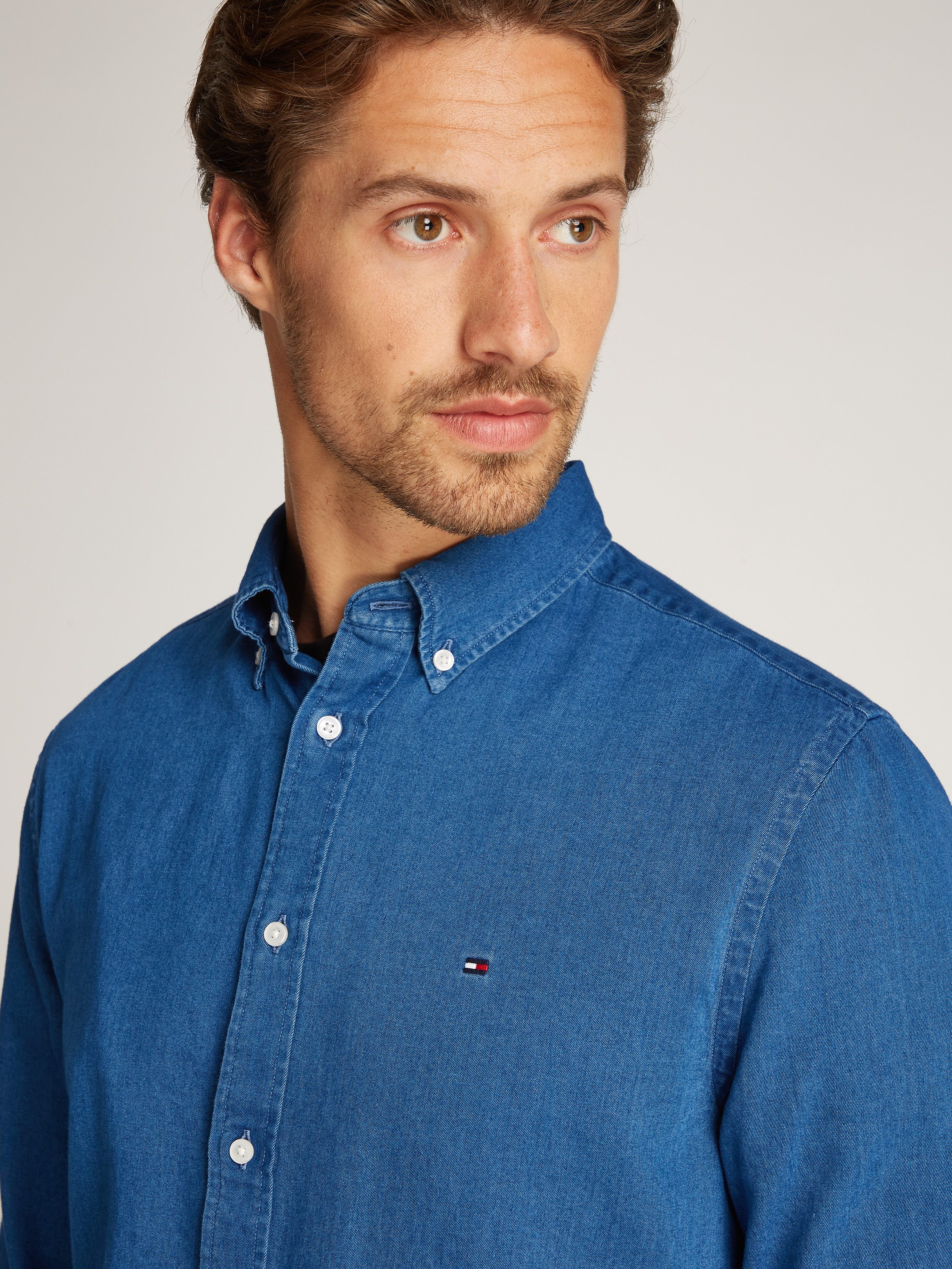 Tommy Hilfiger Jeans overhemd CHAMBRAY RF SHIRT