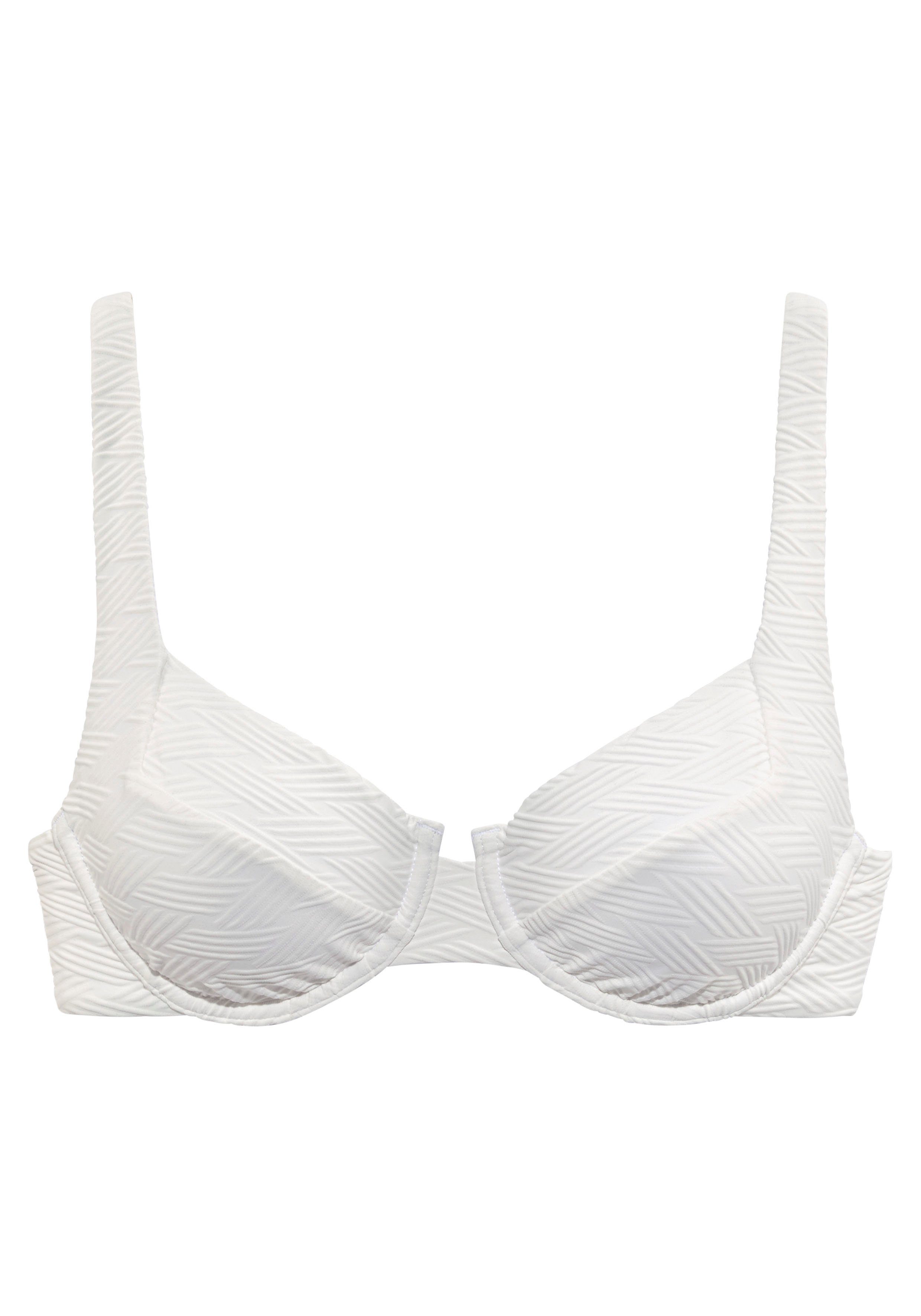 Sunseeker Bikinitop met beugels Loretta met structuurpatroon