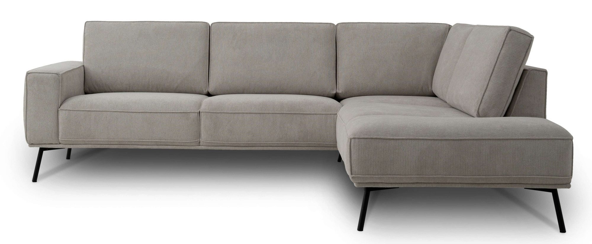 andas Hoekbank Vosby Breedte 260 cm, chenille, met decoratieve kedernaad