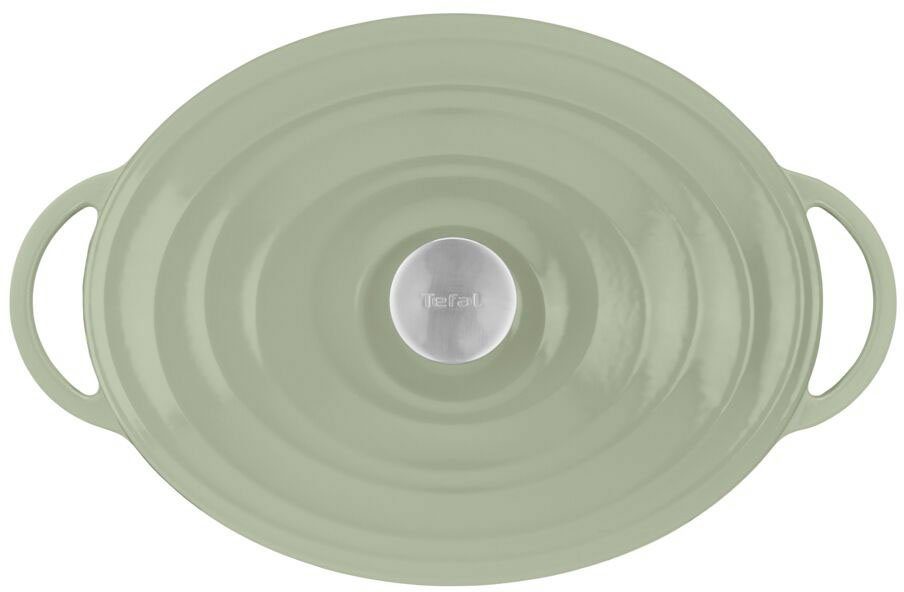 Tefal Braadpan LOV braadpan met deksel, Ø 34 cm, ovaal Inductie, geschikt voor alle soorten fornuizen, incl. e-book (1-delig)