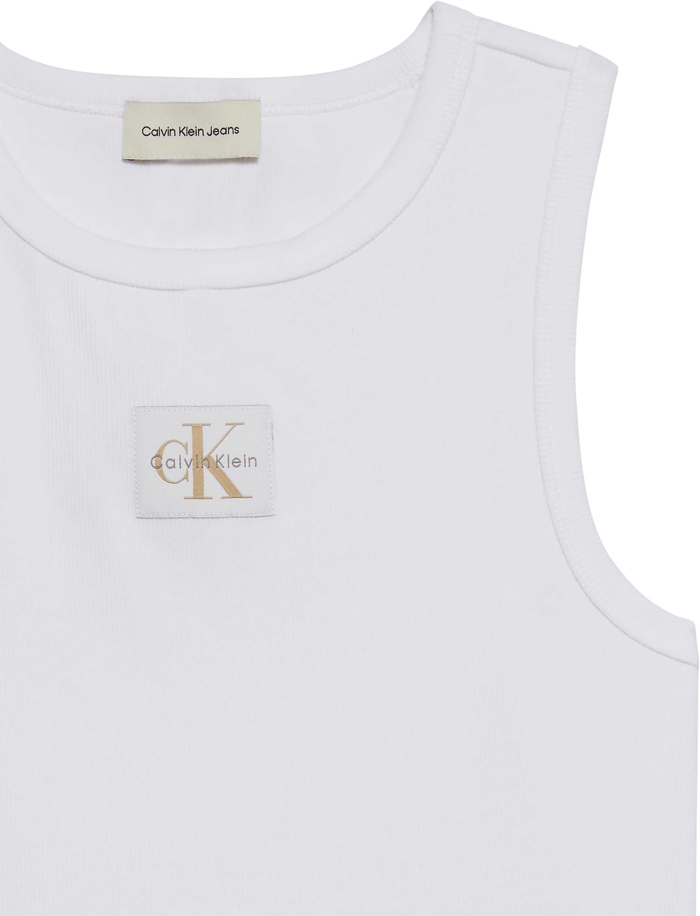 Calvin Klein Tanktop A - WVN LBL 2X2 CTTN