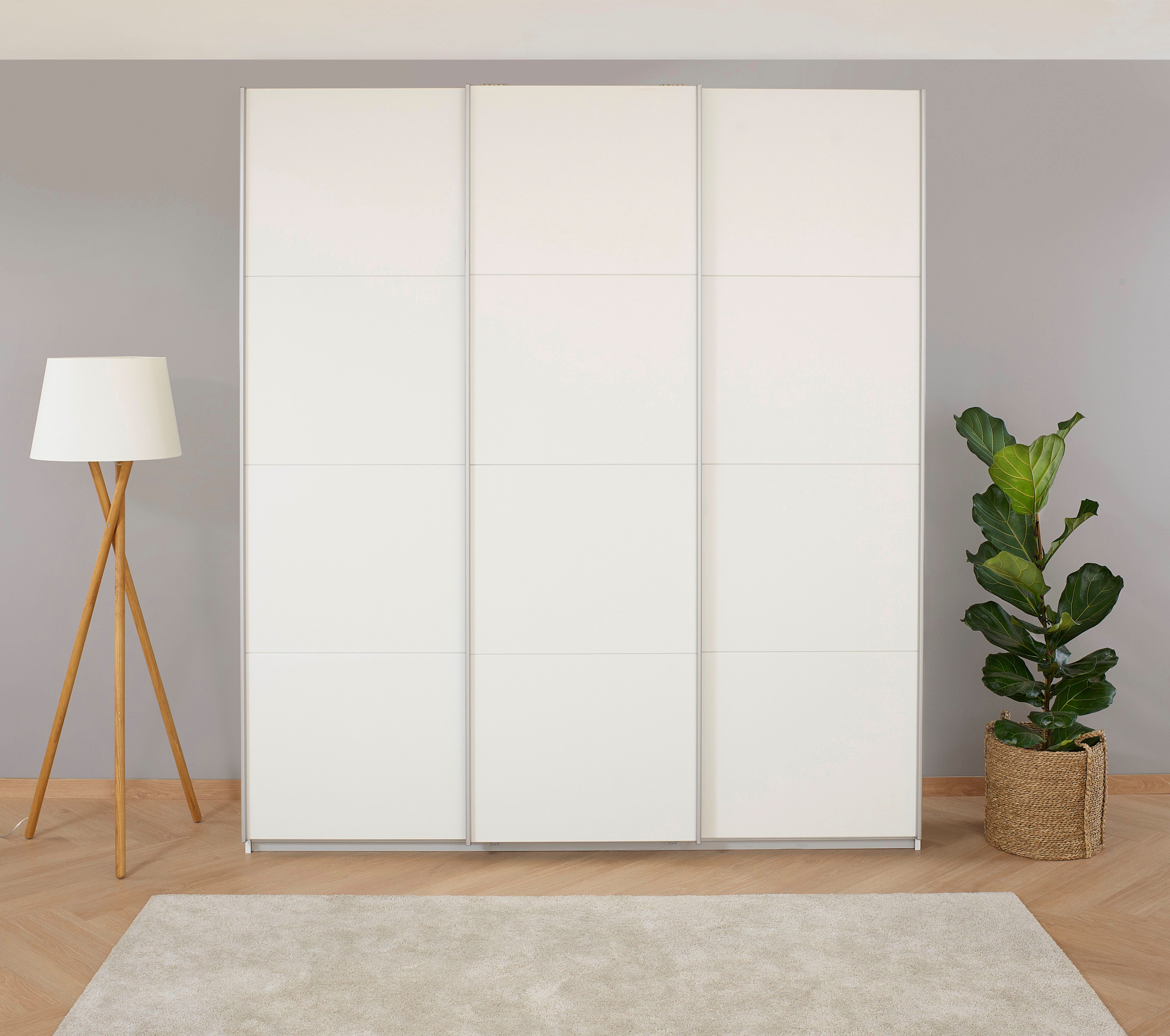 rauch Zweefdeurkast Kledingkast kast garderobe KOLUNA met decor-front inclusief 2 binnenladen en extra legplanken made in germany