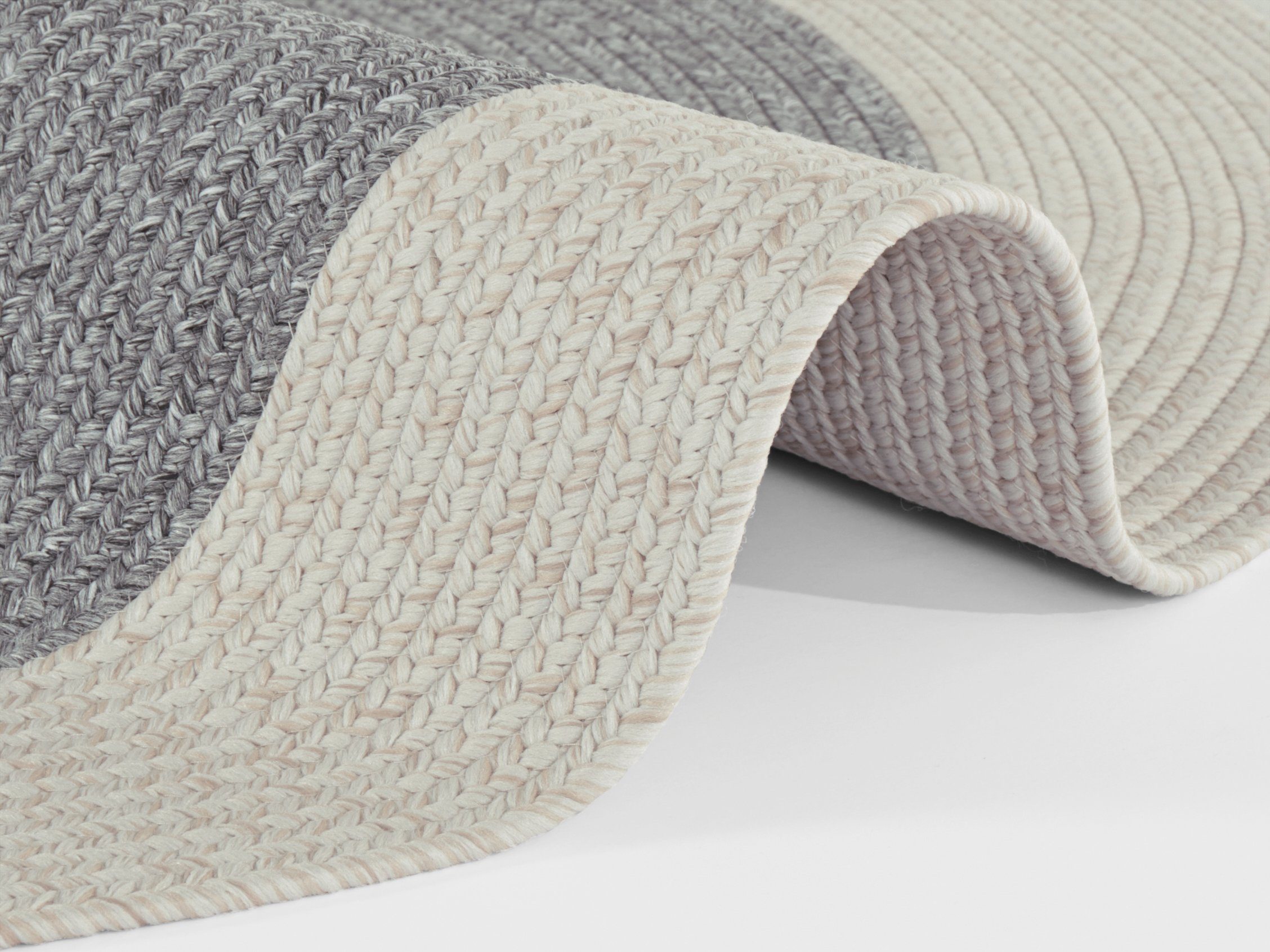 NORTHRUGS Vloerkleed Trenzado In- & Outdoor, Handmade-Look, Geweven, Weerbestendig, Balkon, Woonkamer
