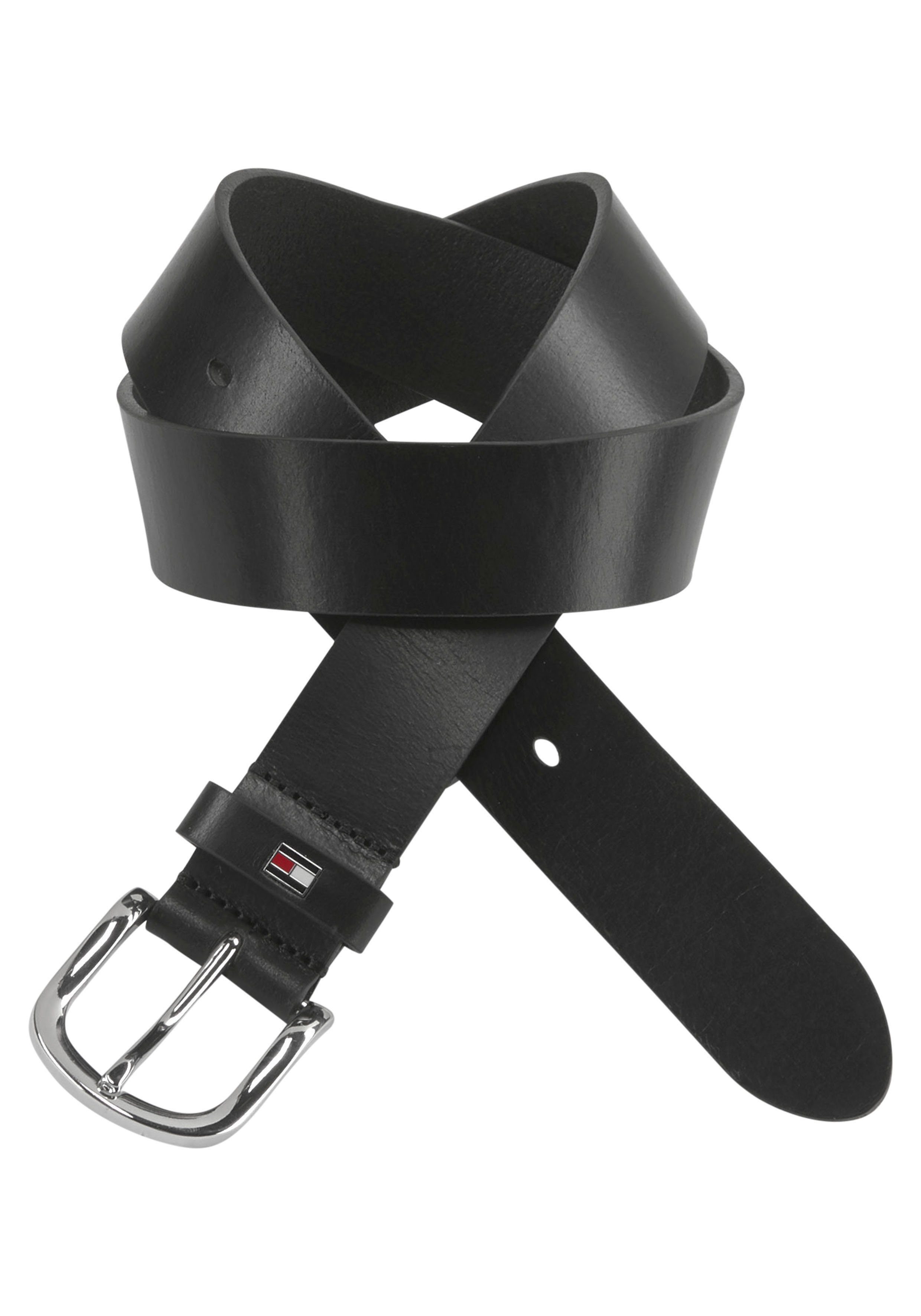 Tommy Hilfiger Leren riem met subtiele logo-lus