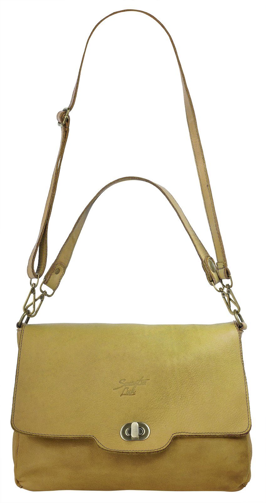 Samantha Look Schoudertas echt leer, made in italy