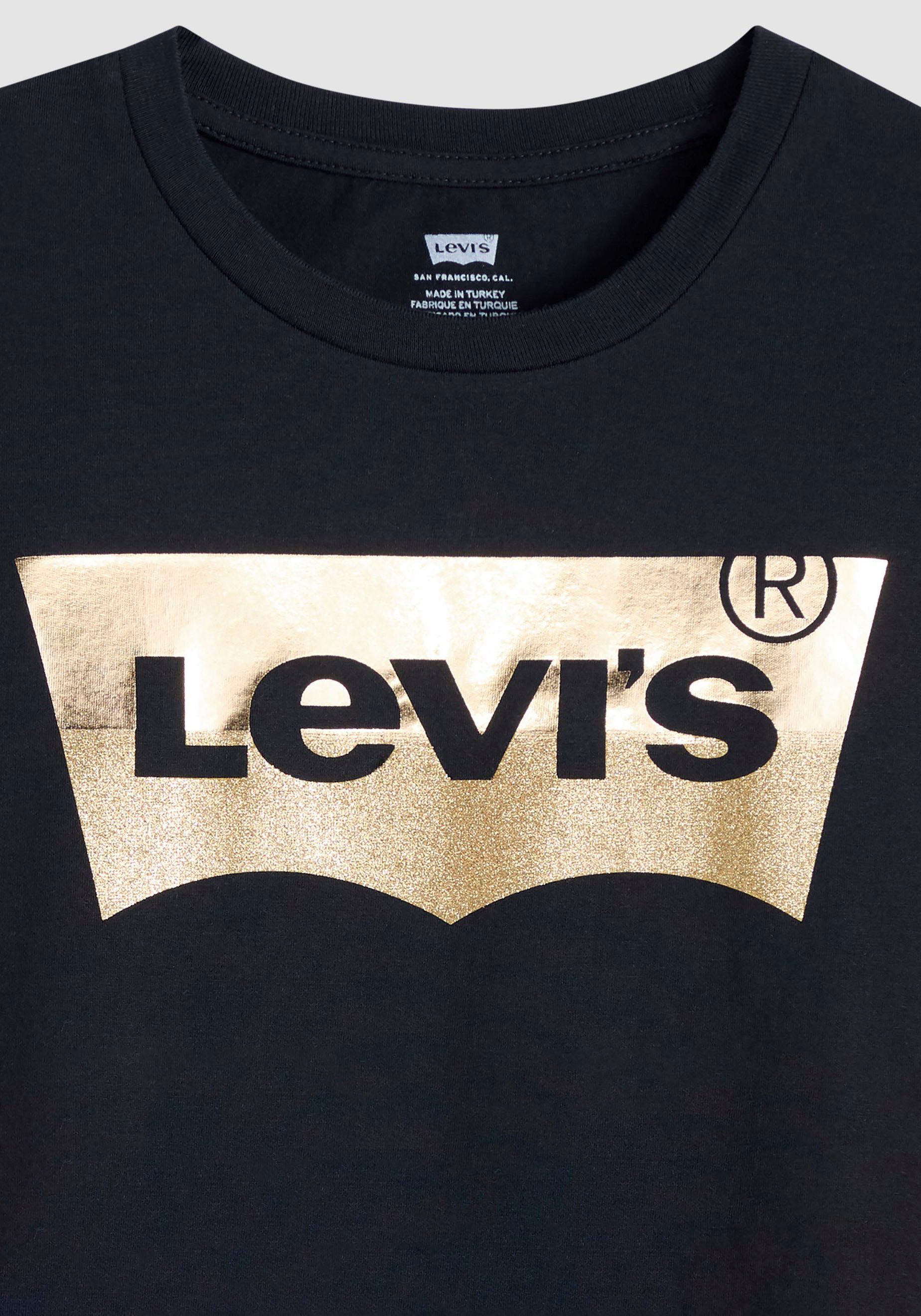 Levi's® Shirt met ronde hals The Perfect Tee met logo in metallic-holoprint