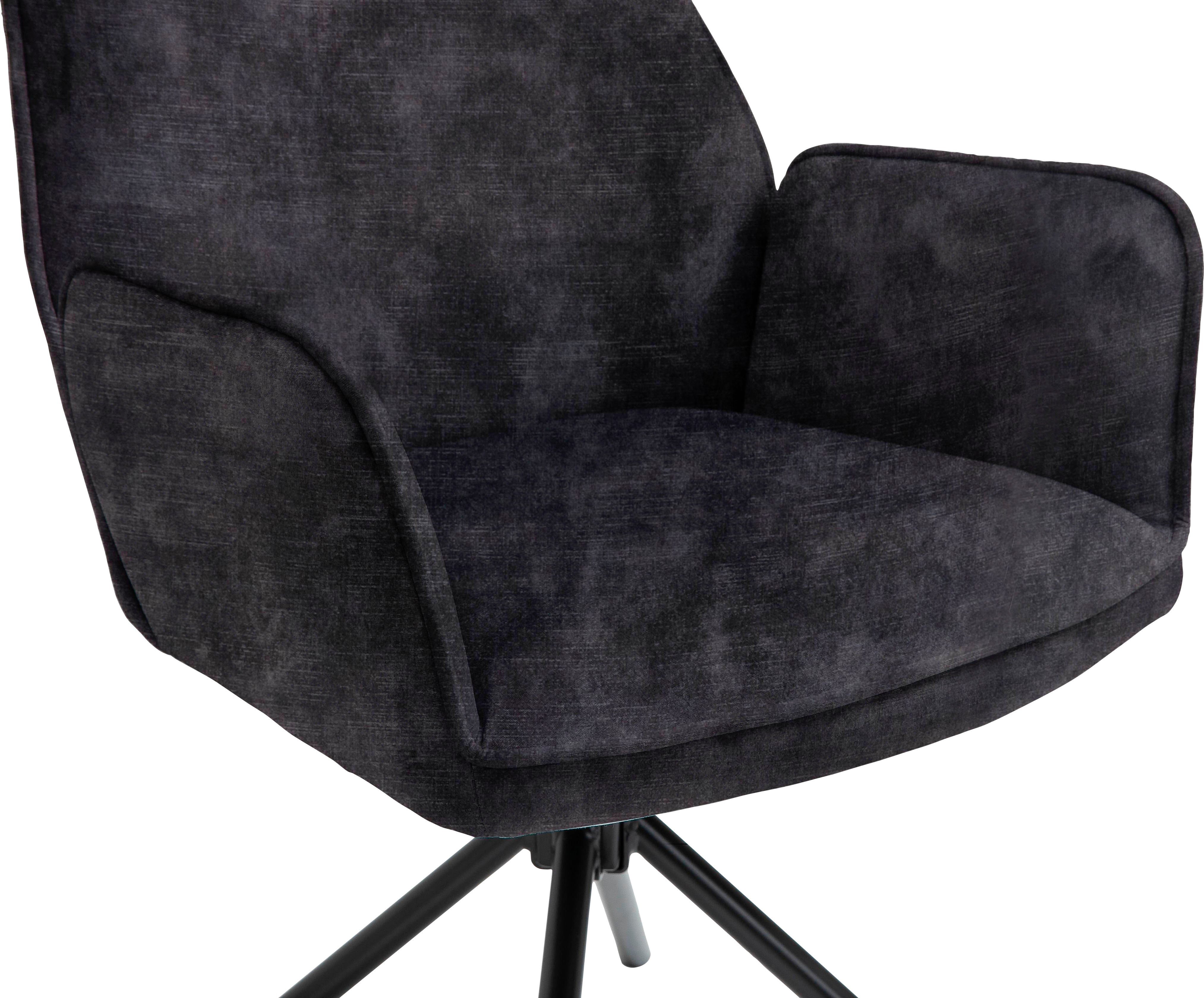 byLIVING Eetkamerstoel Blair set van 2, 360° draaibaar, gezellige fauteuil, verschillende stoffen (set, 2 stuks)