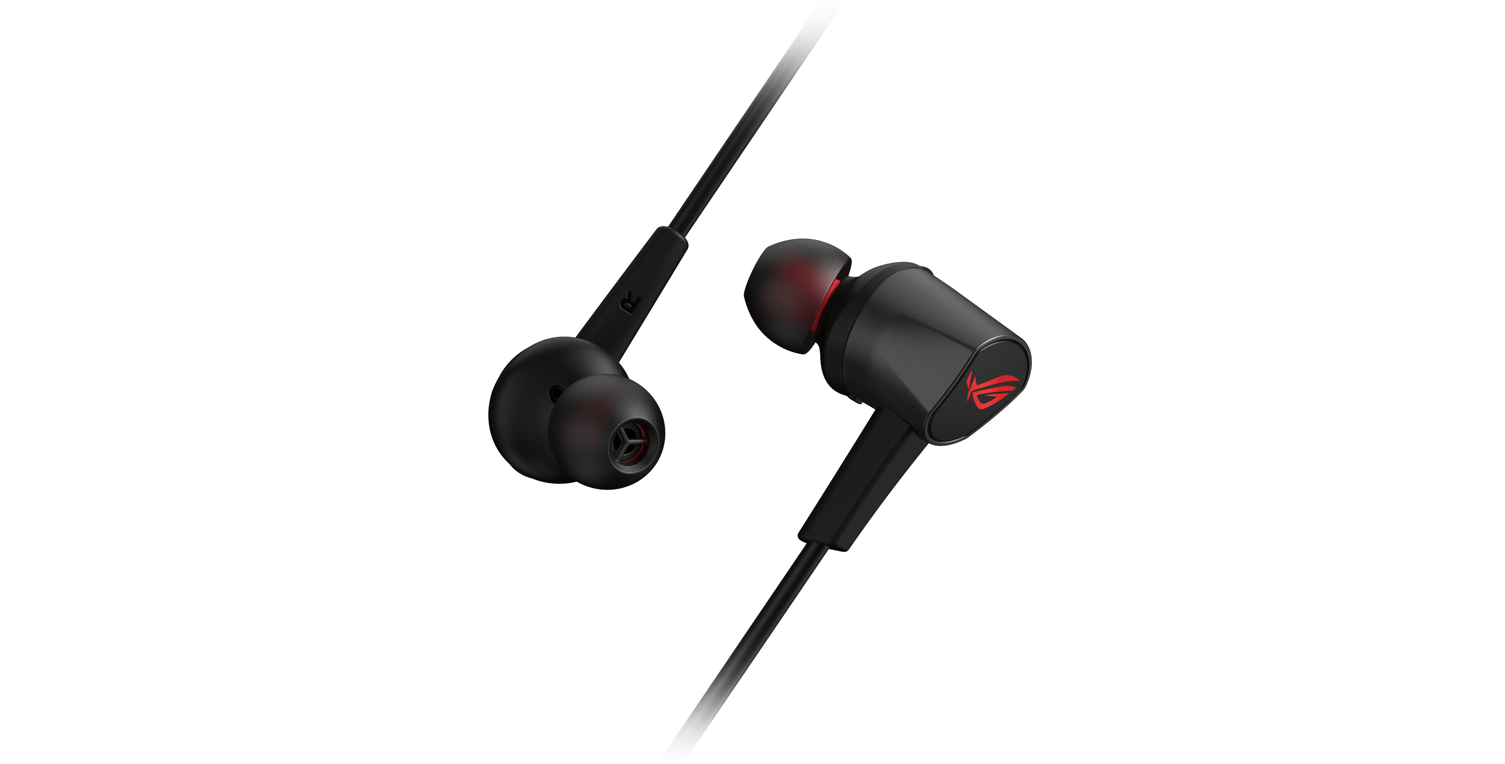 Asus ROG Cetra Core II In Ear headset Gamen Kabel Stereo Zwart-rood Volumeregeling