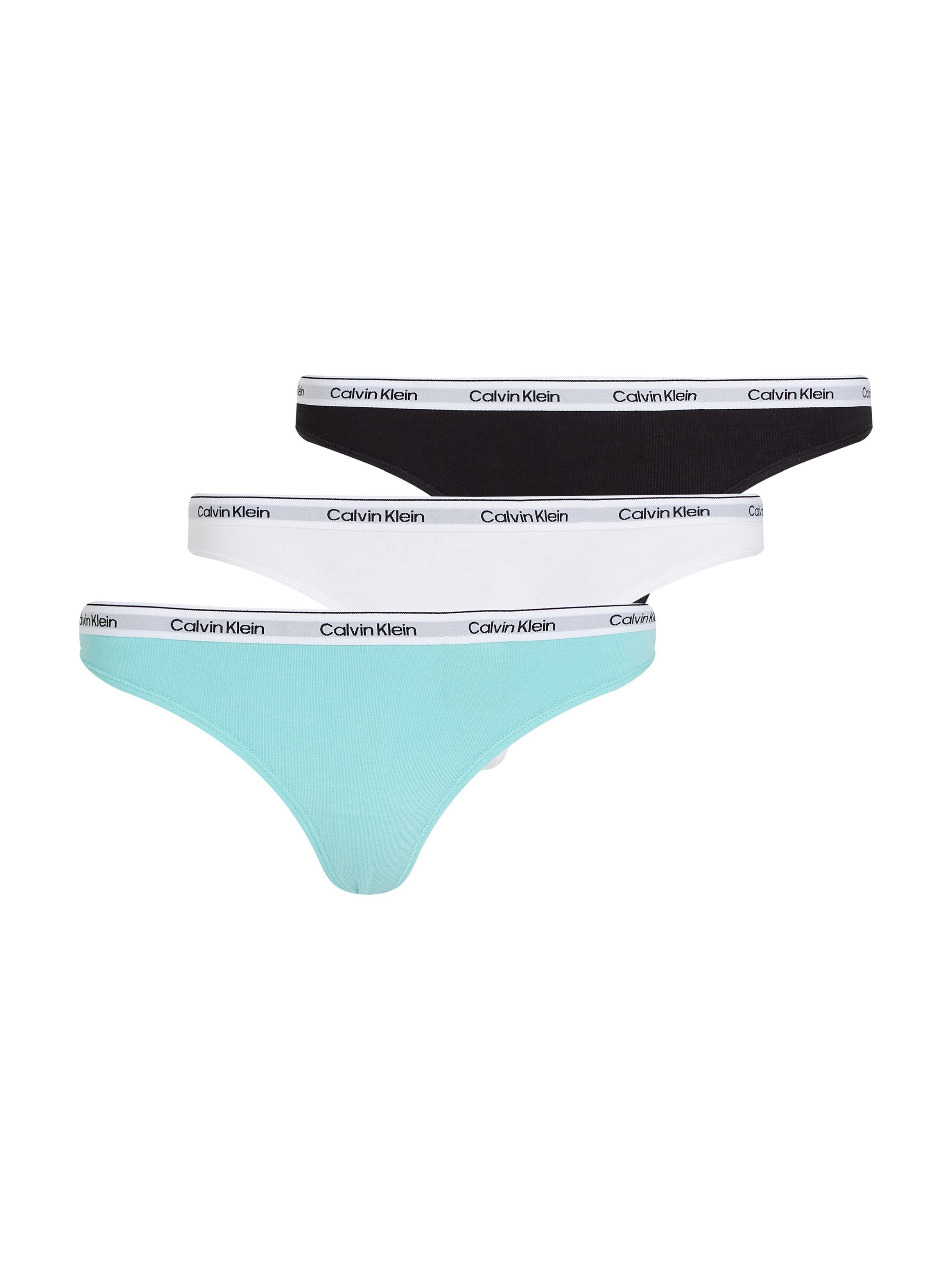 Calvin Klein Tanga 3 PACK THONG (LOW-RISE) (3 stuks)
