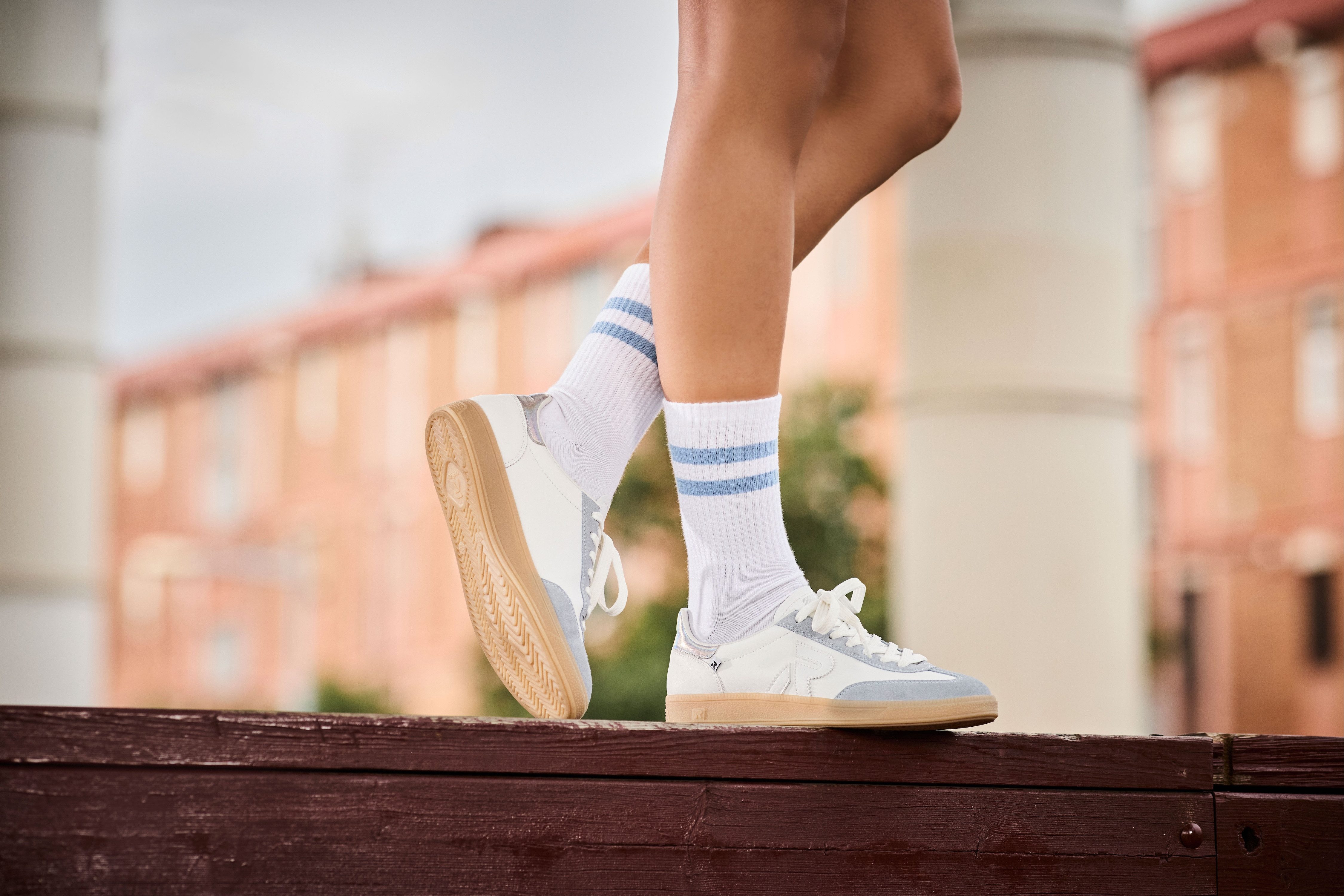 RIEKER Sport Sneakers San Diego , retro-sneaker, vrijetijdsschoen, lage schoen met uitneembaar voetbed