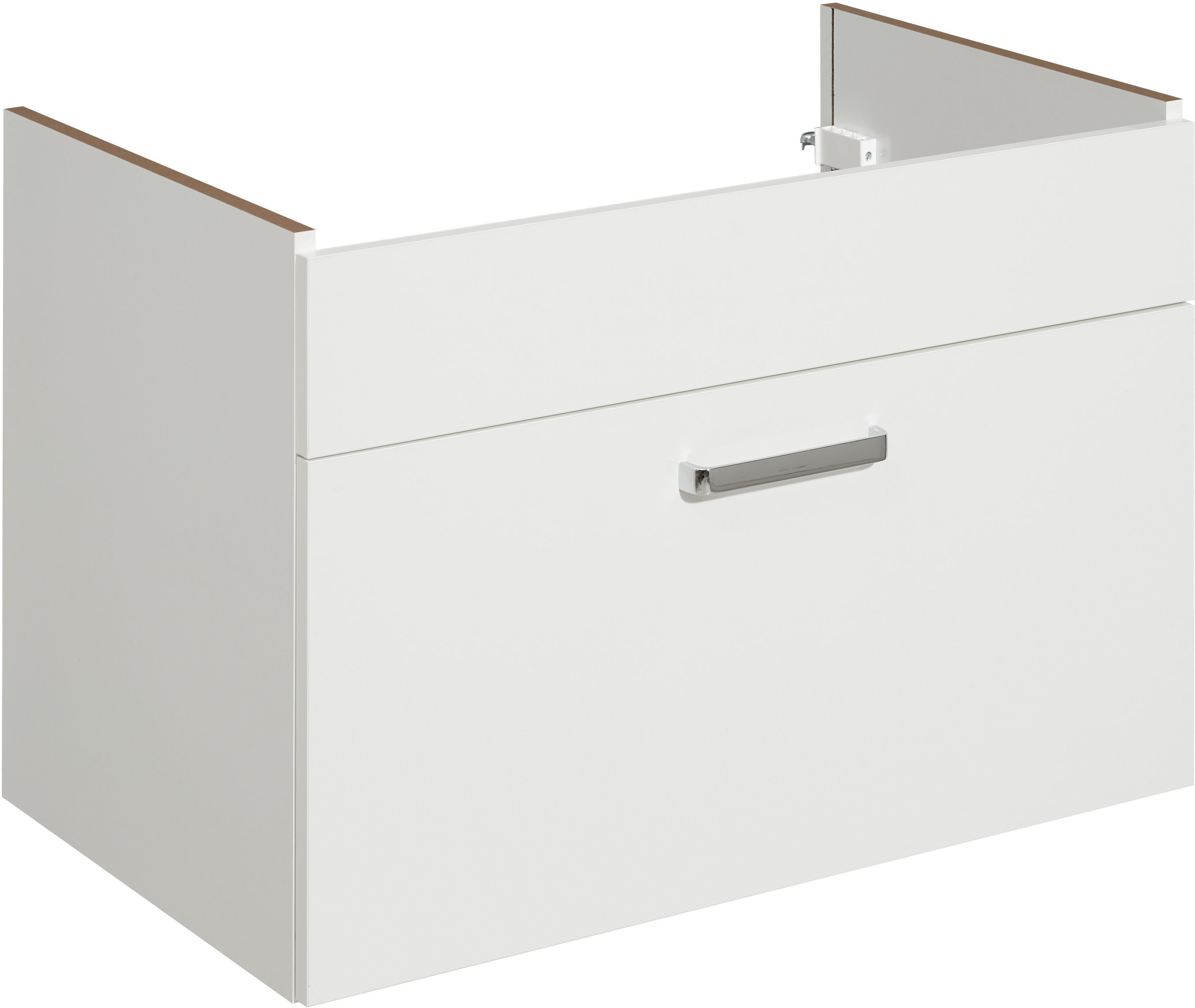Saphir Badmeubelset Quickset 312 5-delig, keramieken wastafelonderkast en led-spiegelkast (set, 5 stuks)