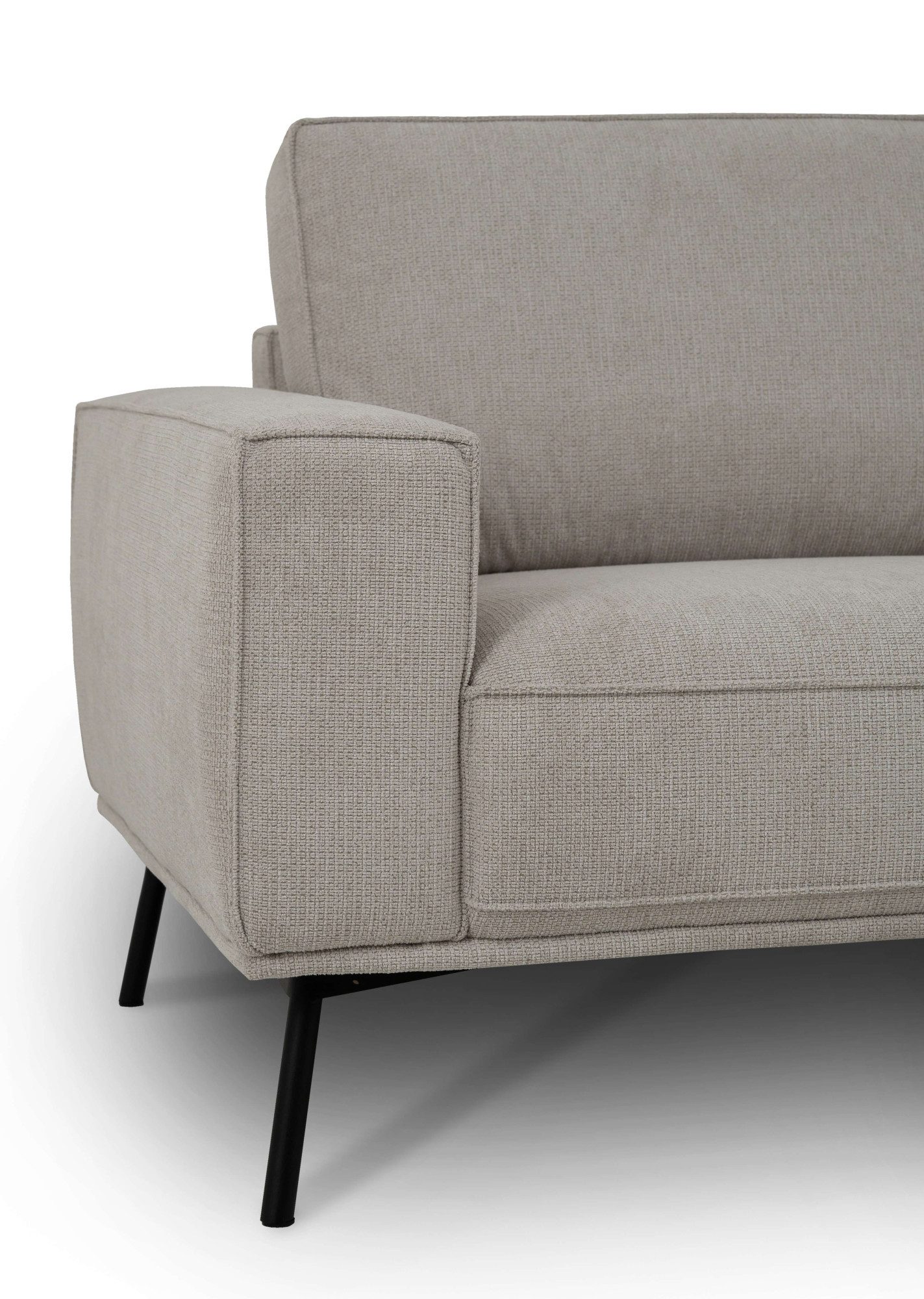 andas Hoekbank Vosby Breedte 260 cm, chenille, met decoratieve kedernaad