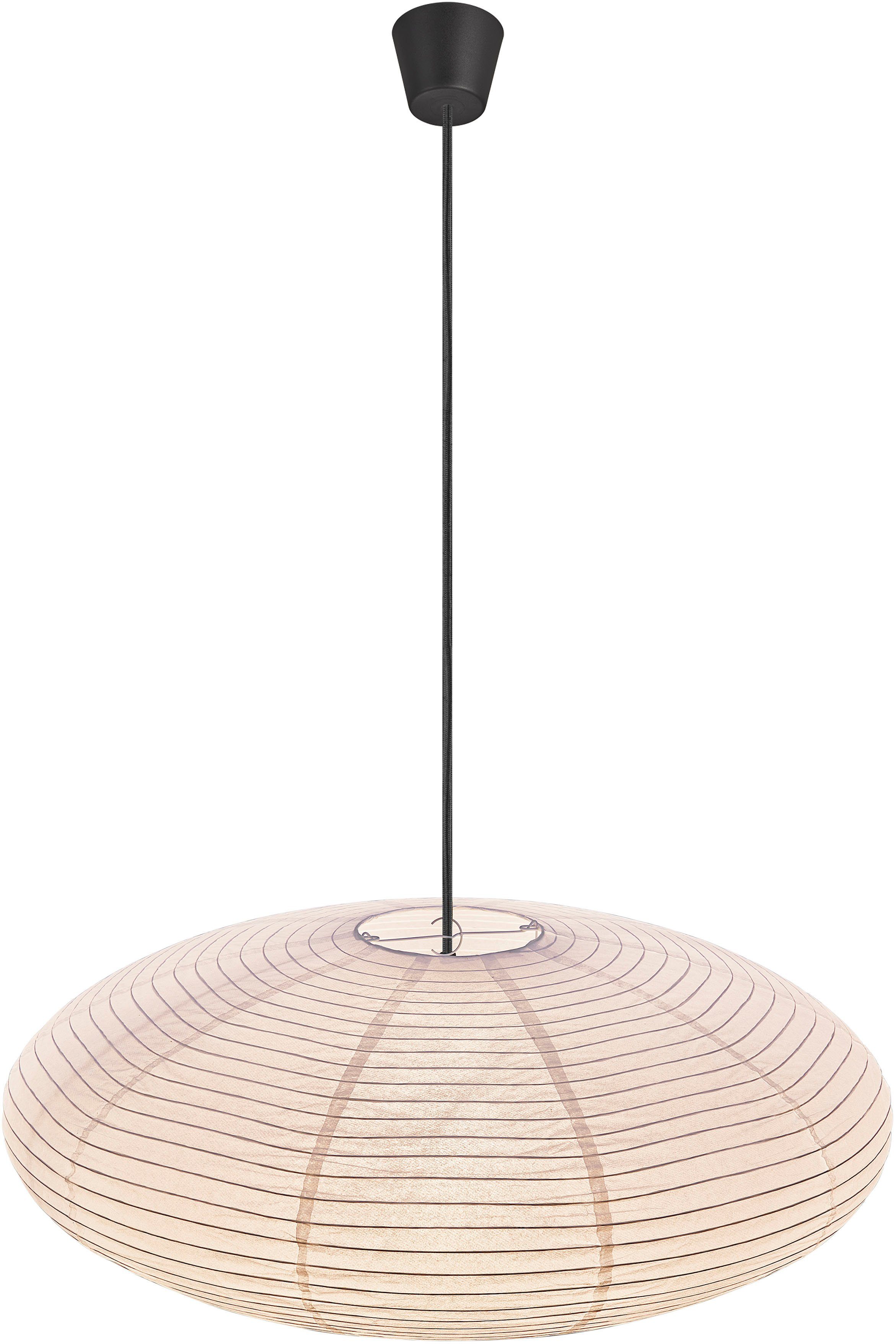 Nordlux Hanglamp Villo Natuurlijk materiaal, retro-ontwerp, biedt een zacht, diffuus licht (1 stuk)