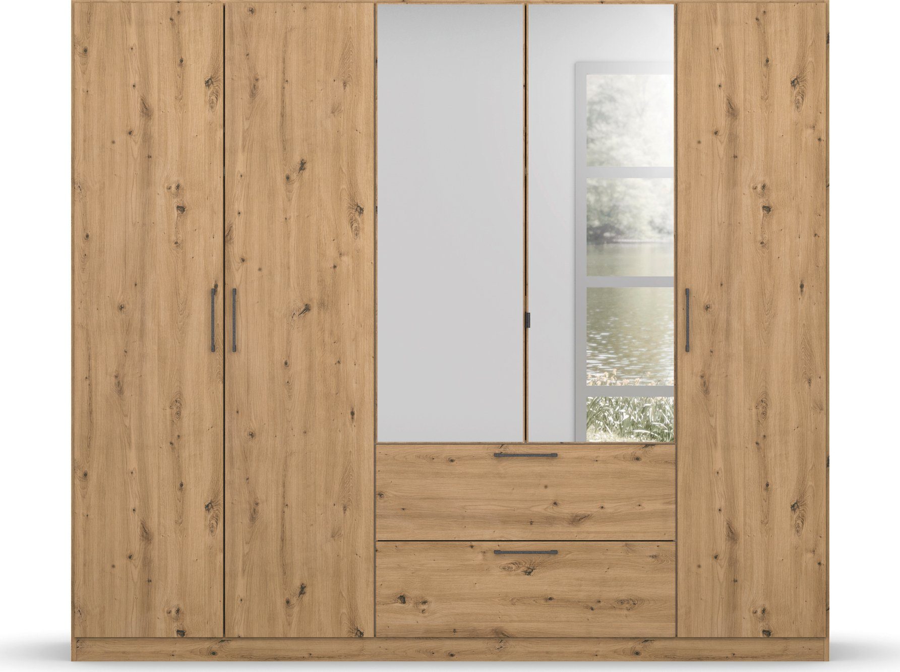 Slaapkamerserie Compleet slaapkamer Challenger (Set van 4 delen) Kast 2 breedtes, bed 3 breedtes, 2 nachttafels MADE IN GERMANY