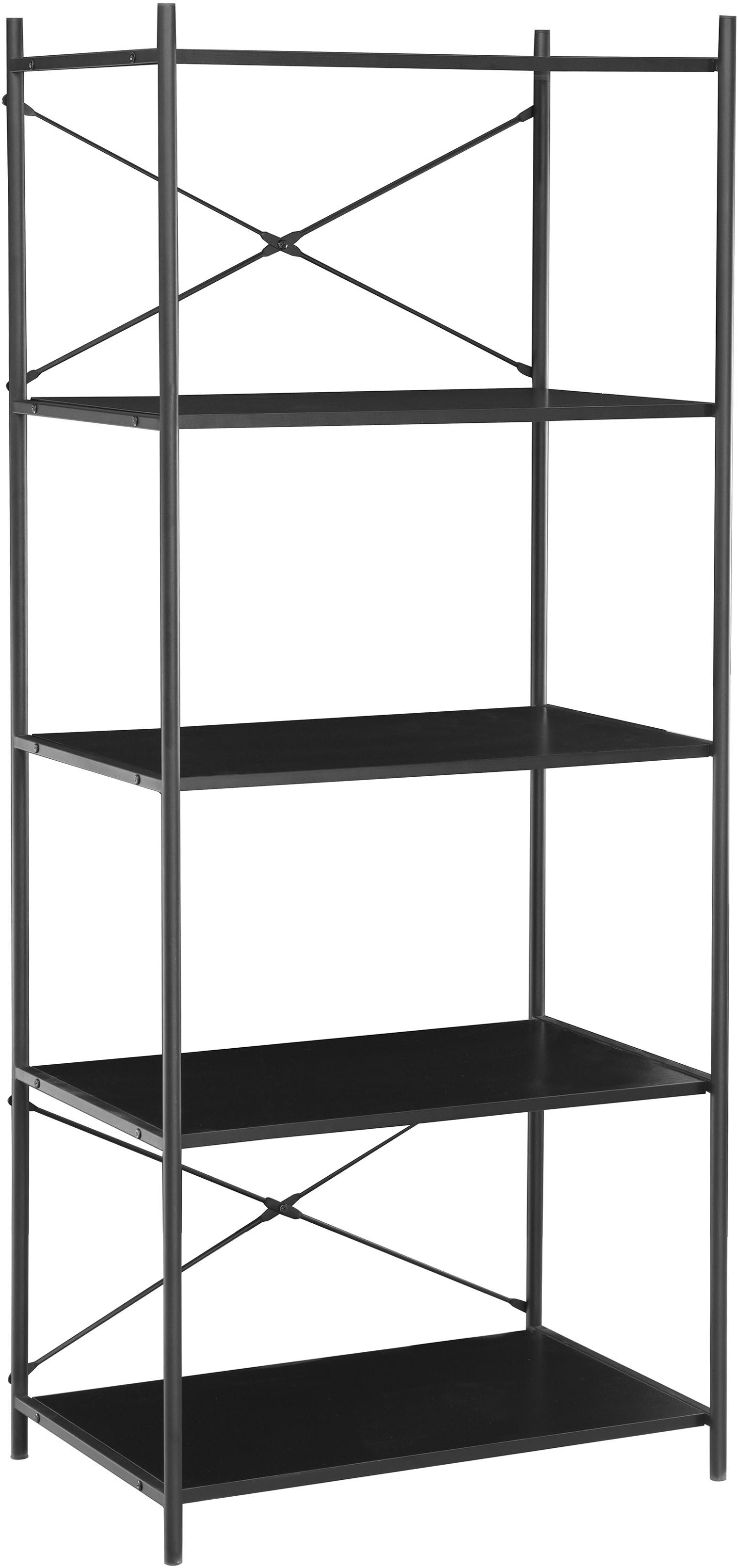 INOSIGN Ordnerrek Koperno Boekenrek, metalen frame, 4 vakken voor ordners, hoogte 169 cm boekenkasten zwart