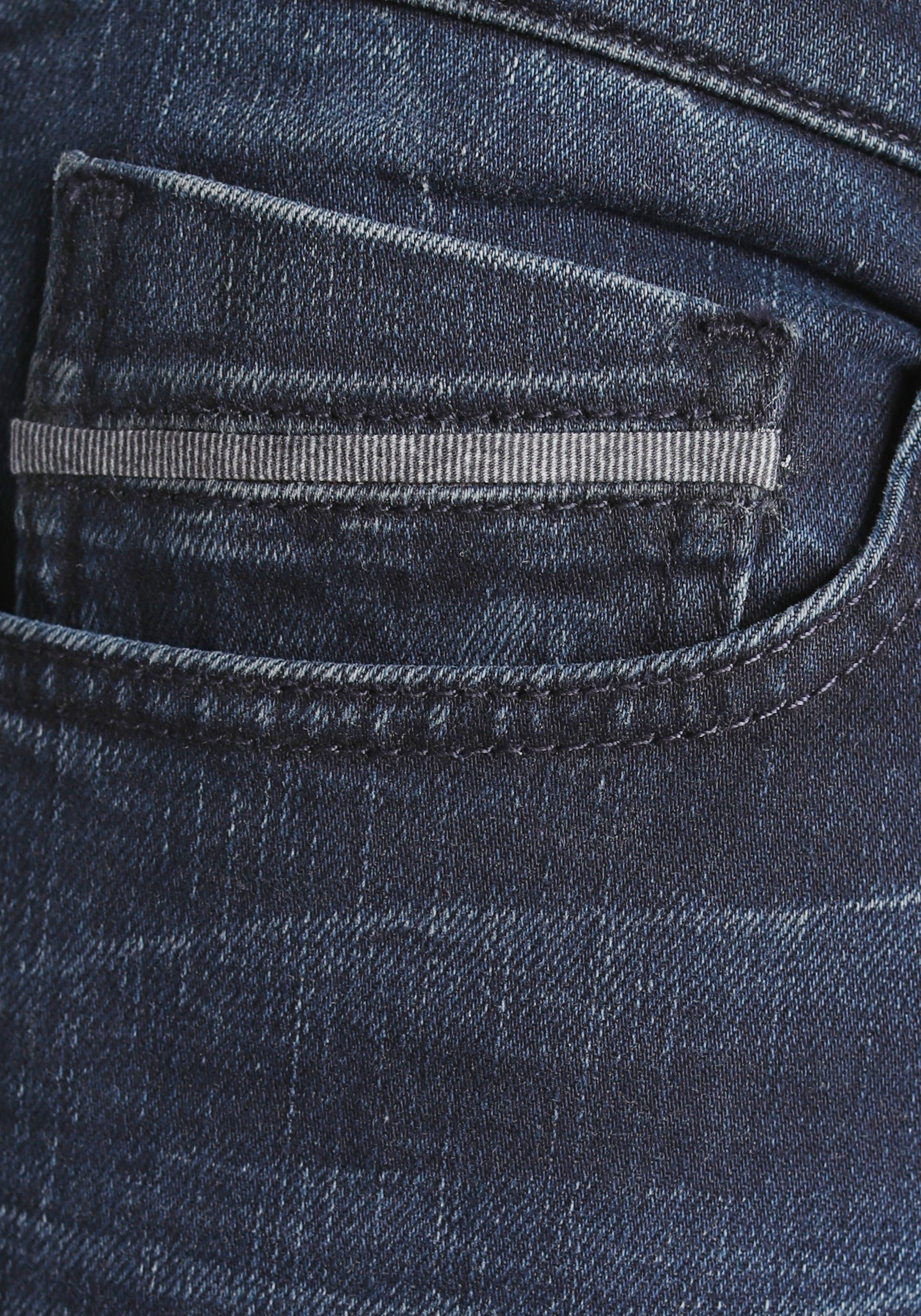 Bruno Banani Straight jeans Dylan rechte pasvorm, used-wassing, lage taille