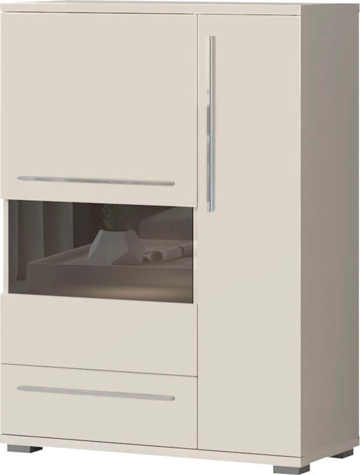 Places of Style Vitrinekast Piano UV-gecoat, soft close-functie