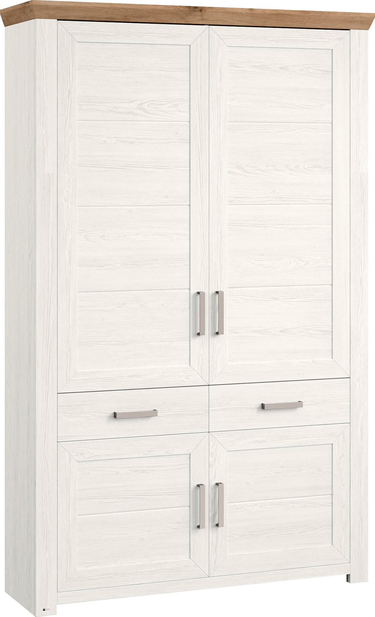 set one by Musterring Kastelement York met veel opbergruimte, verkrijgbaar in 3 kleuren, breedte 129 cm
