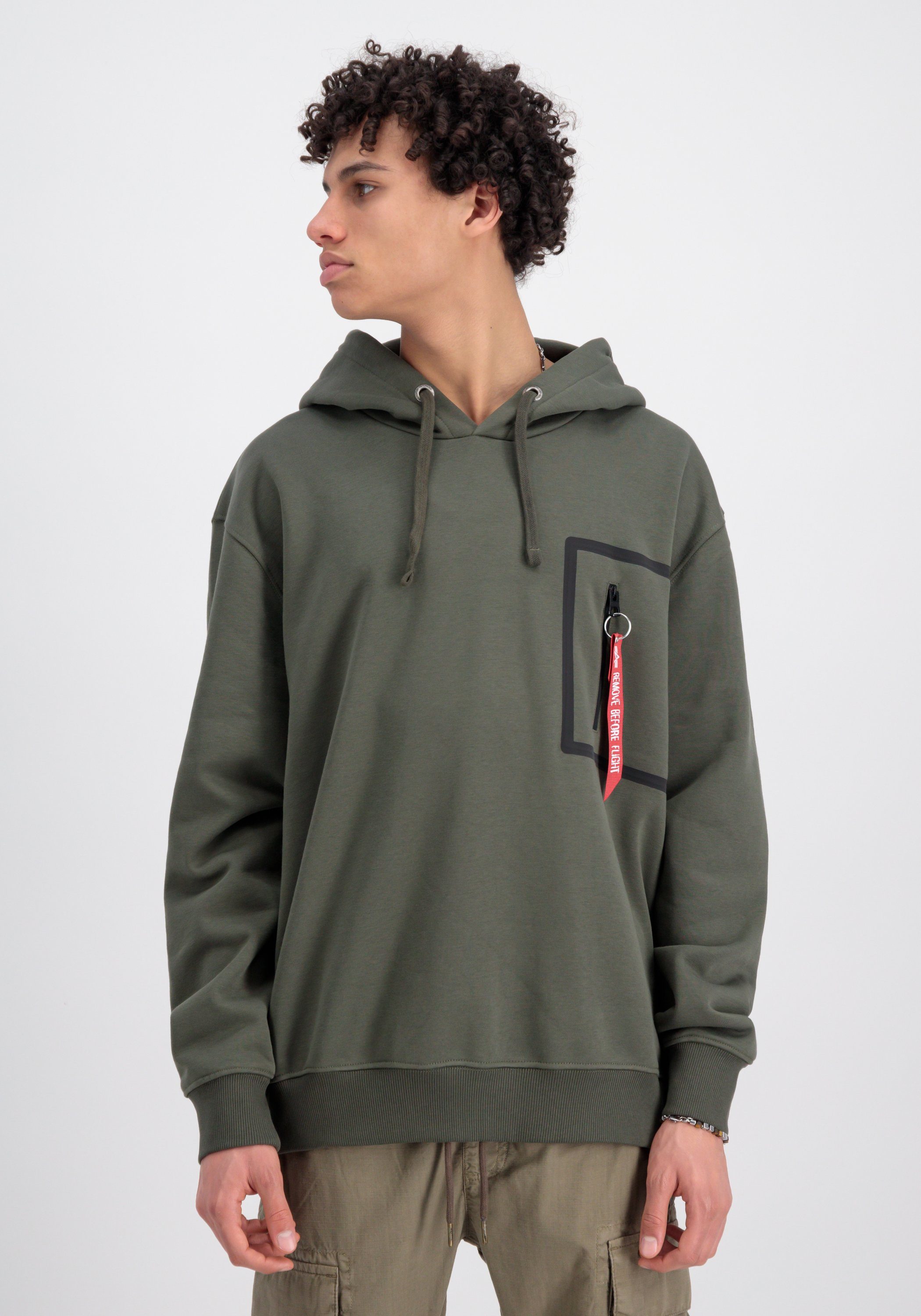 Alpha Industries Hoodie Men Hoodies Taped Pocket Hoody