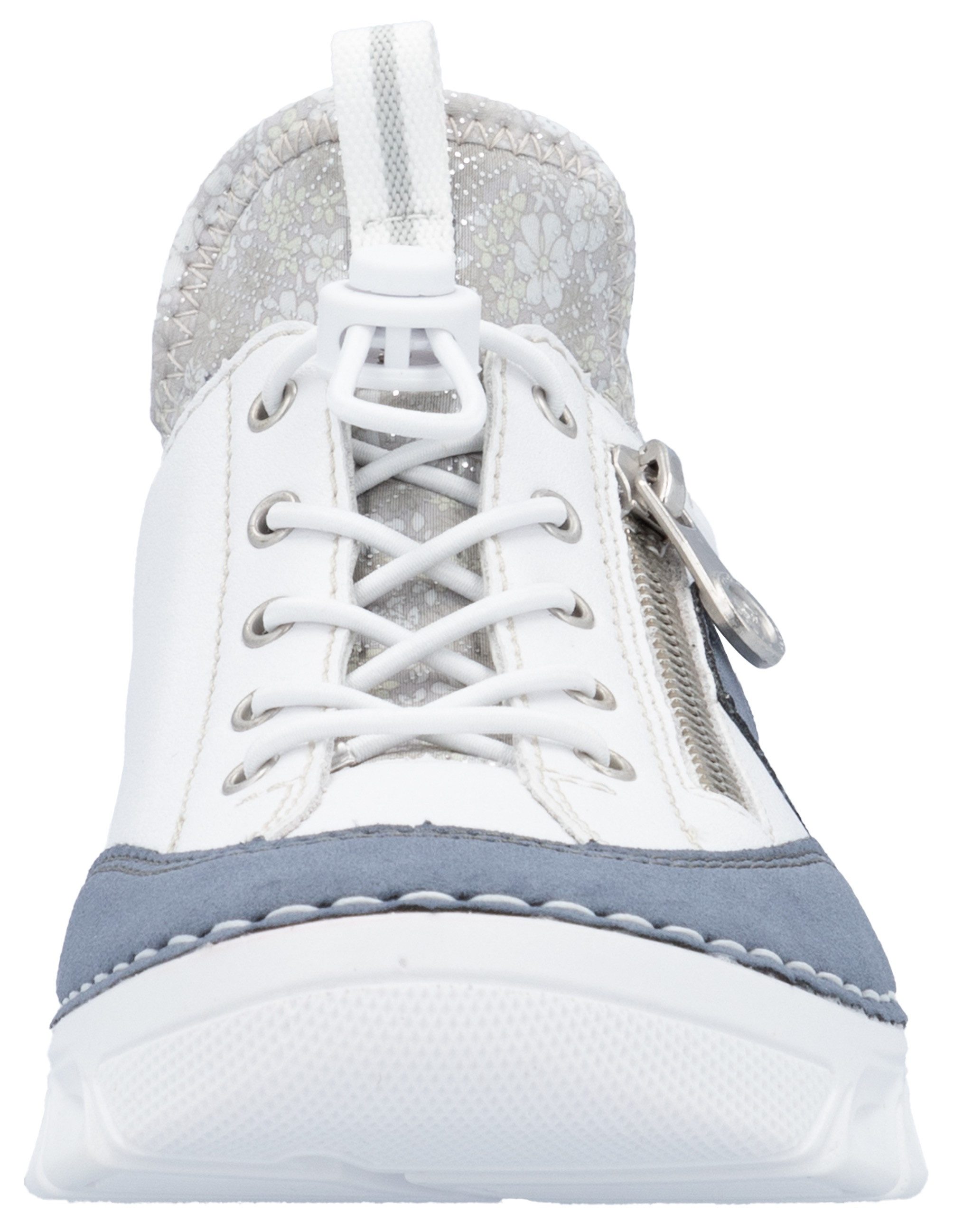 Rieker Slip-on sneakers Slipper, vrijetijdsschoen met contrasterende afwerkingen