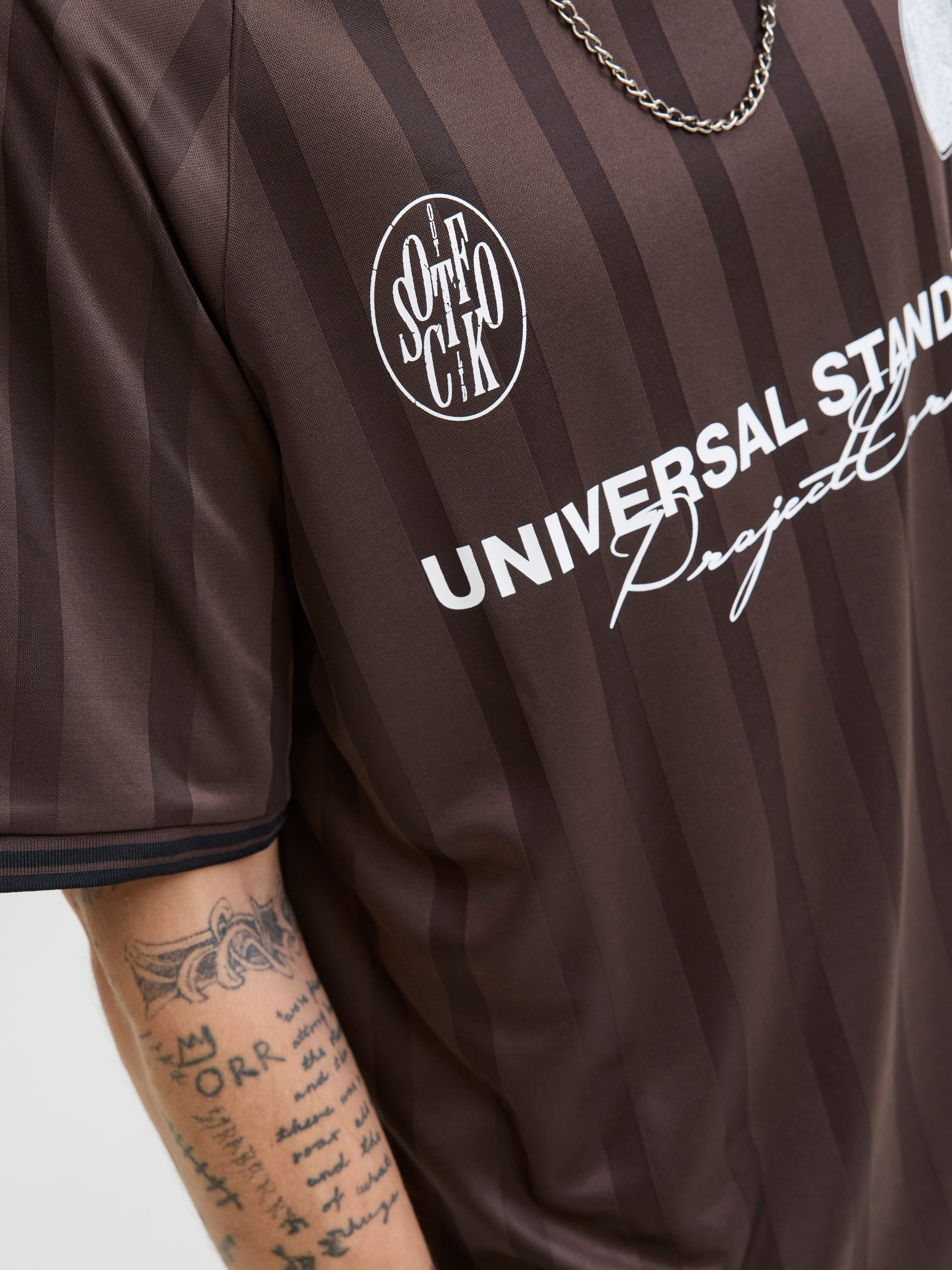 Jack & Jones Trainingsshirt JCOCOVER RETRO FOOTBALL TEE SS LN