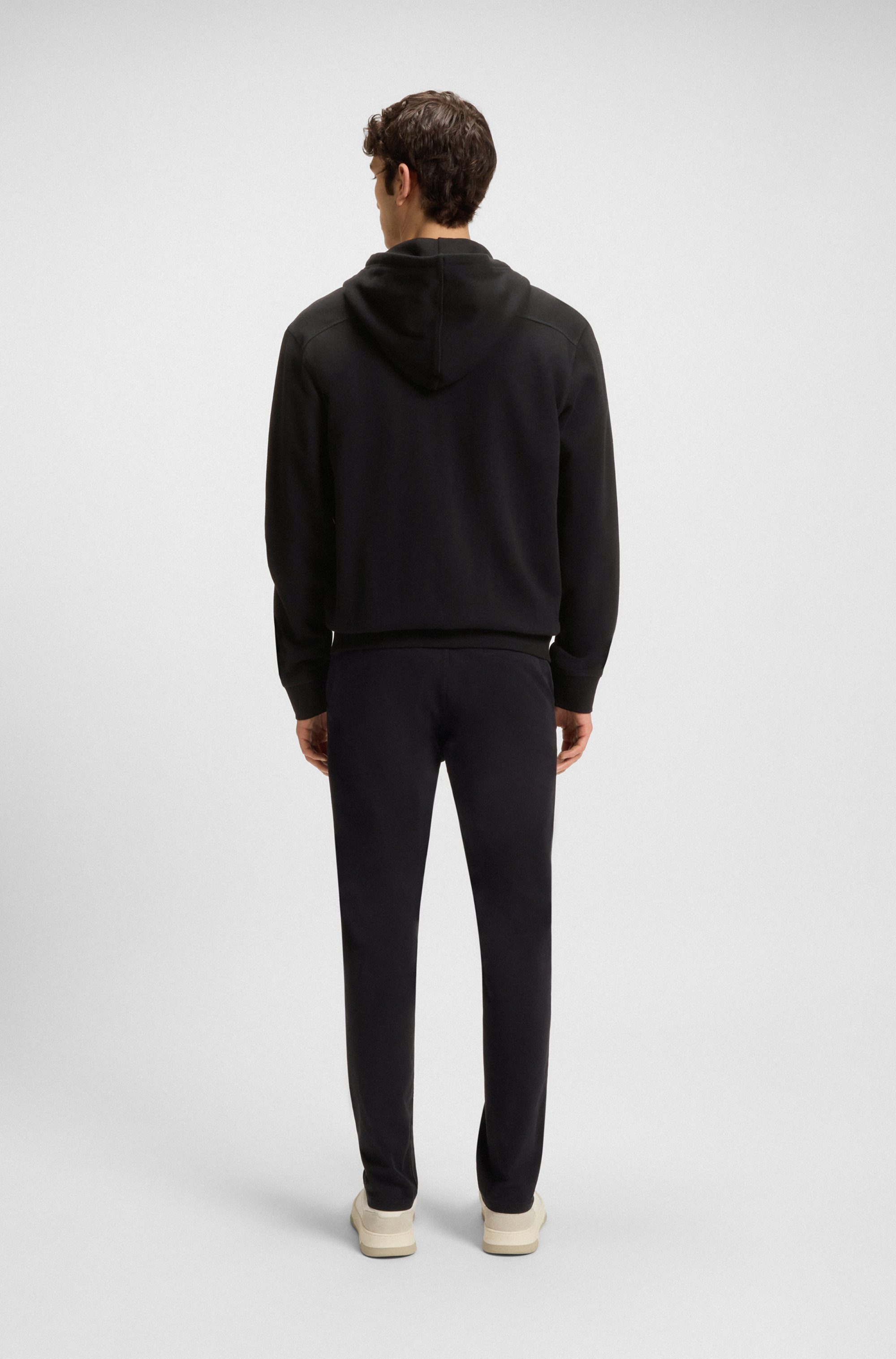 Boss Orange Capuchonsweatvest Zetalky met kangoeroezak