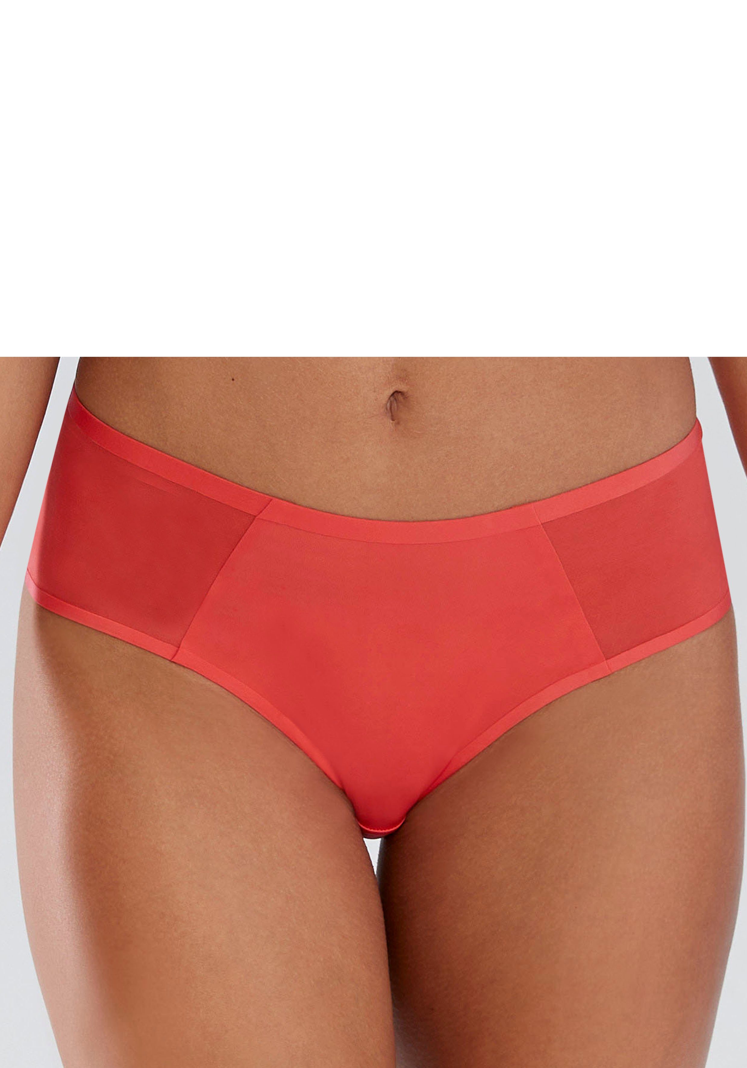 s.Oliver RED LABEL Beachwear Hipster Louise met mesh-inzetten opzij