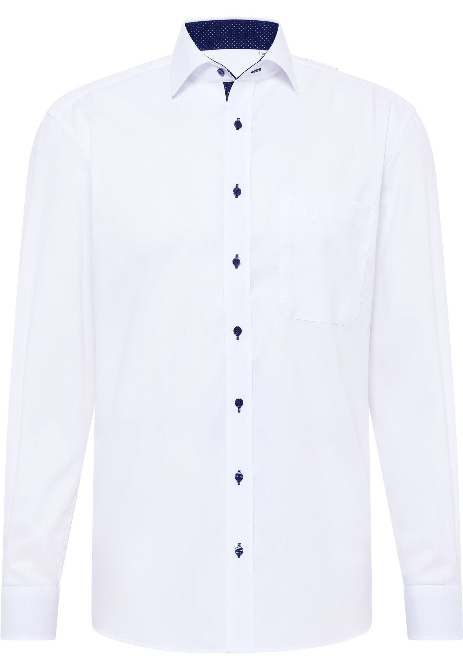 Eterna Overhemd met lange mouwen Comfort fit NON IRON (strijkvrij)