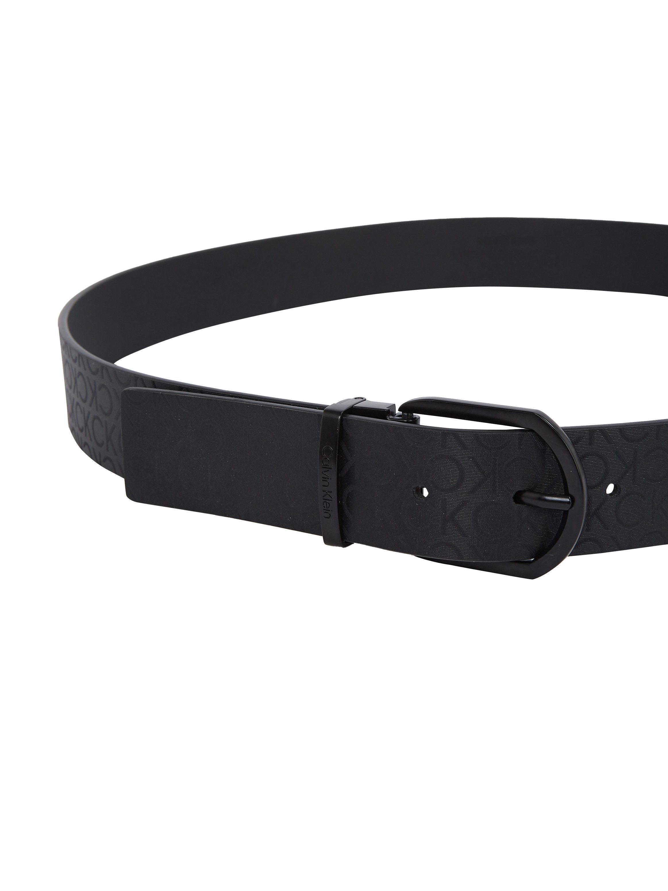 Calvin Klein Leren riem ADJ CASUAL ROUND MONO 35MM