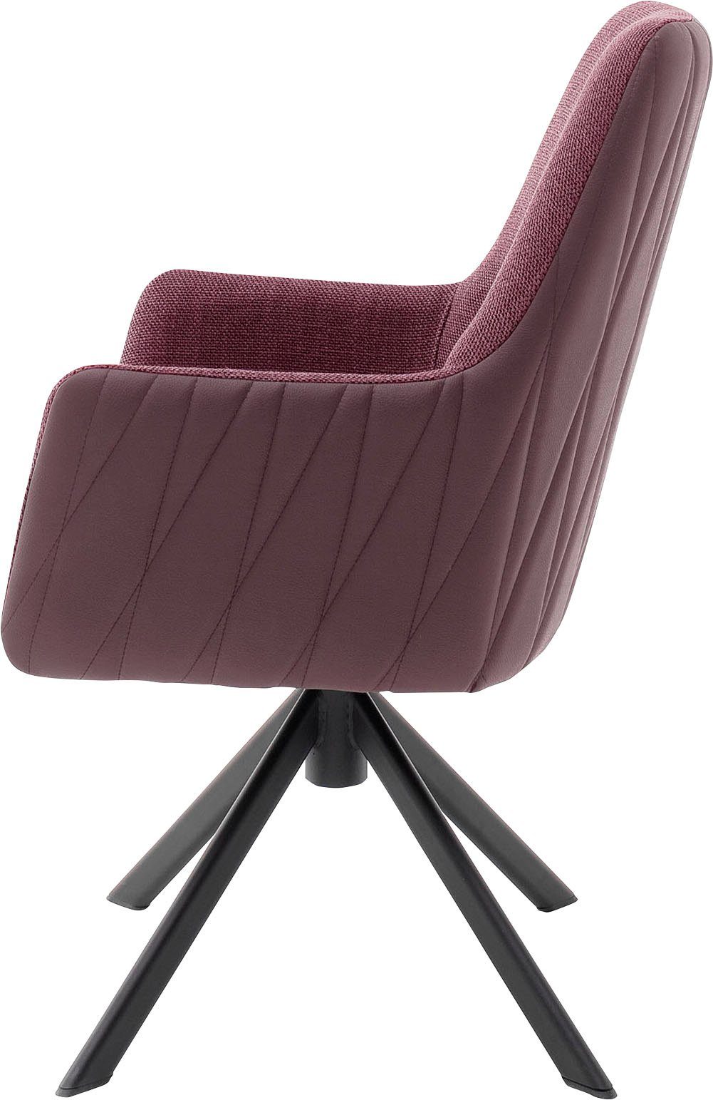 MCA furniture Stoel met 4 poten Reynosa Eetkamerstoel 360º draaibaar met nivellering, belastbaar tot 120 kg (set, 2 stuks)