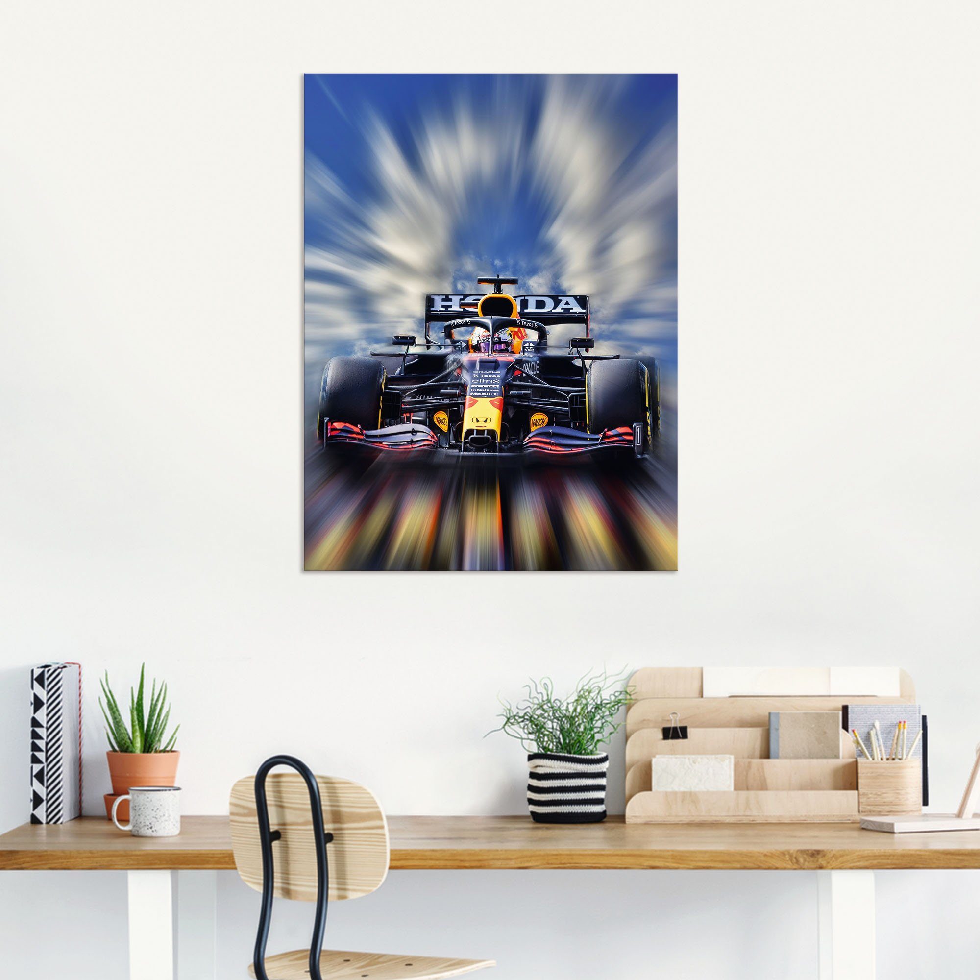 Artland Artprint Max Verstappen - wereldkampioen Formule 1 als artprint van aluminium, artprint voor buiten, artprint op linnen, poster, muursticker