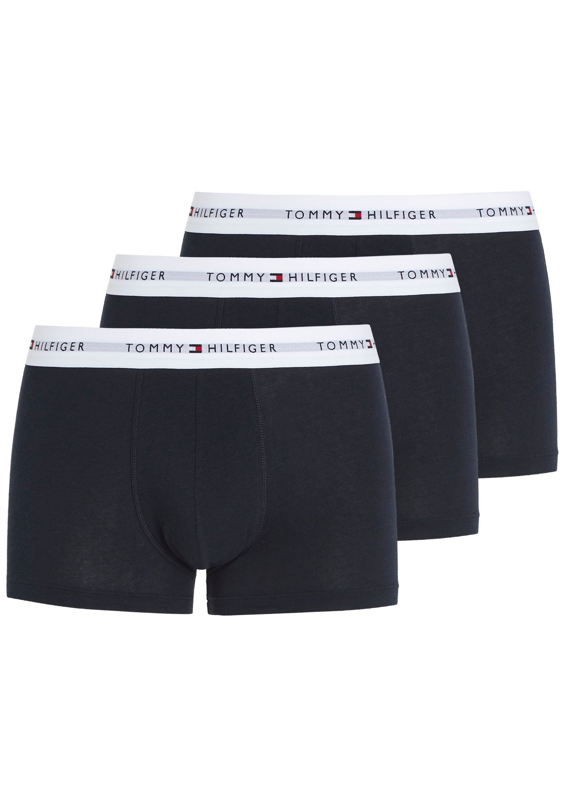 Tommy Hilfiger Underwear Boxershort met een logo-opschrift (3 stuks) heren boxershorts maat M (50) blauw