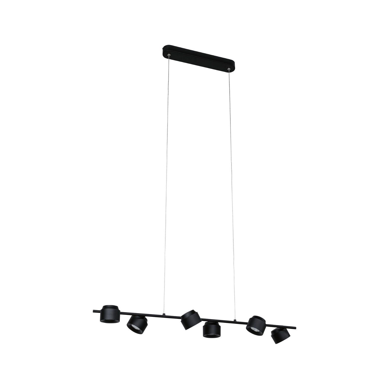 Paulmann Led-hanglamp Puric Pane Smart Home Zigbee 6x6W Zwart/Grijs 230V Kunststof/Metaal (1 stuk)