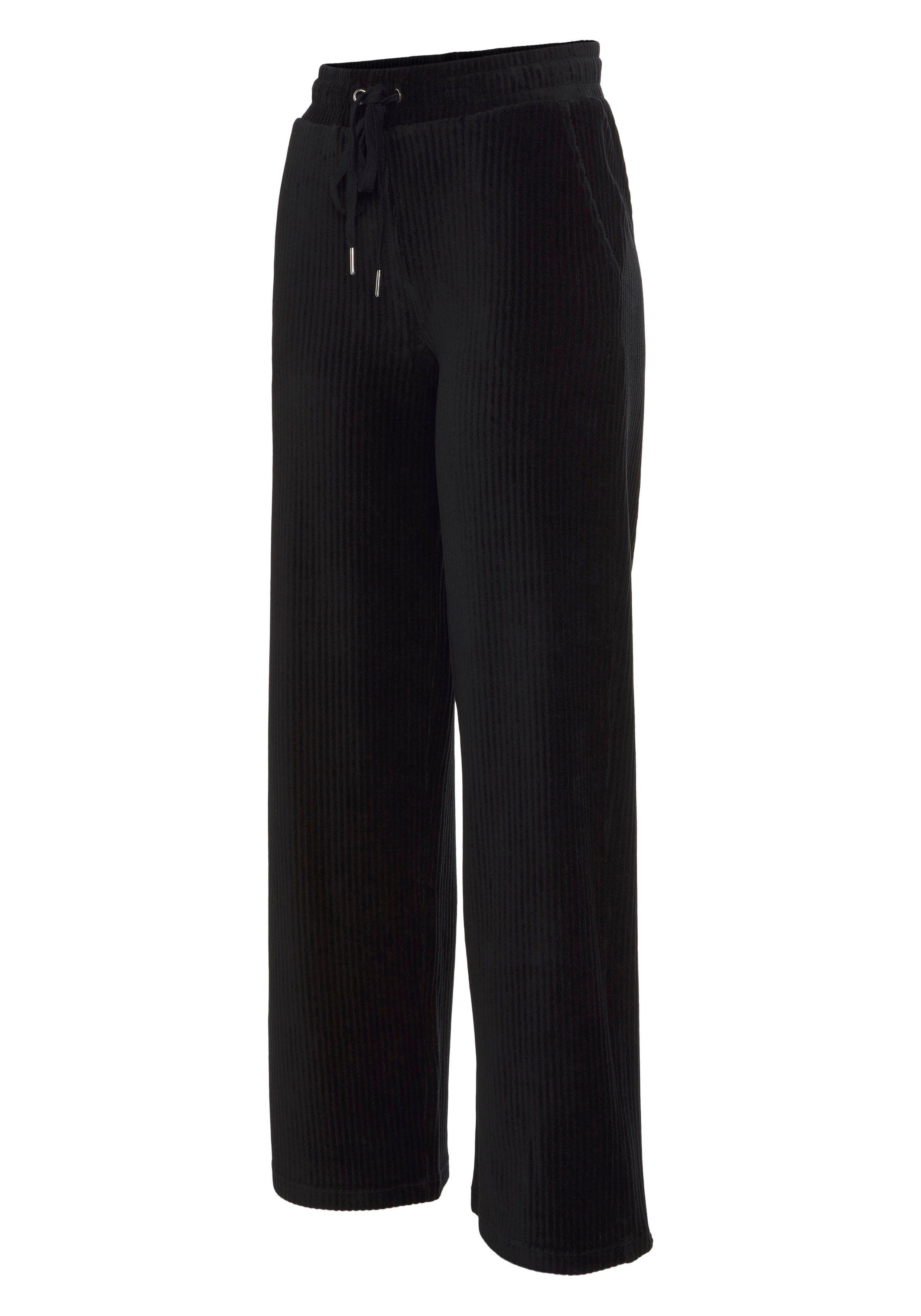 Vivance Homewearbroek -Loungebroek met brede elastische cord structuur, loungewear